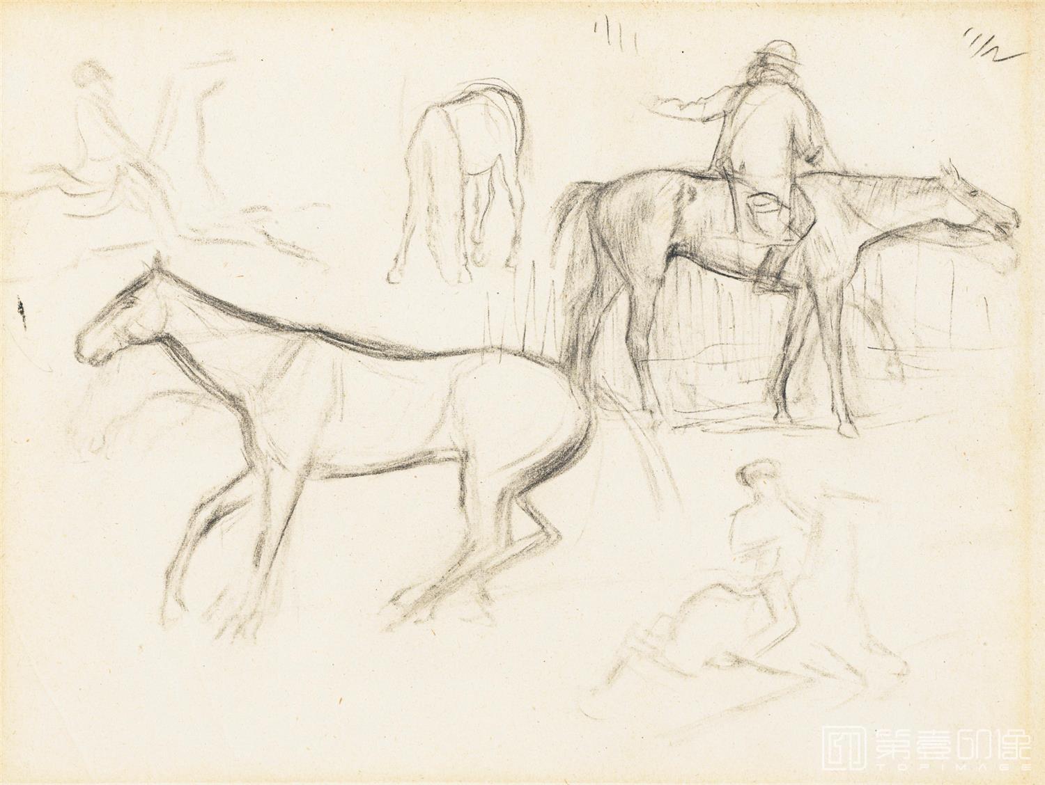 速写-埃德加·德加 Edgar Hilaire Germain de Gas作品集-308