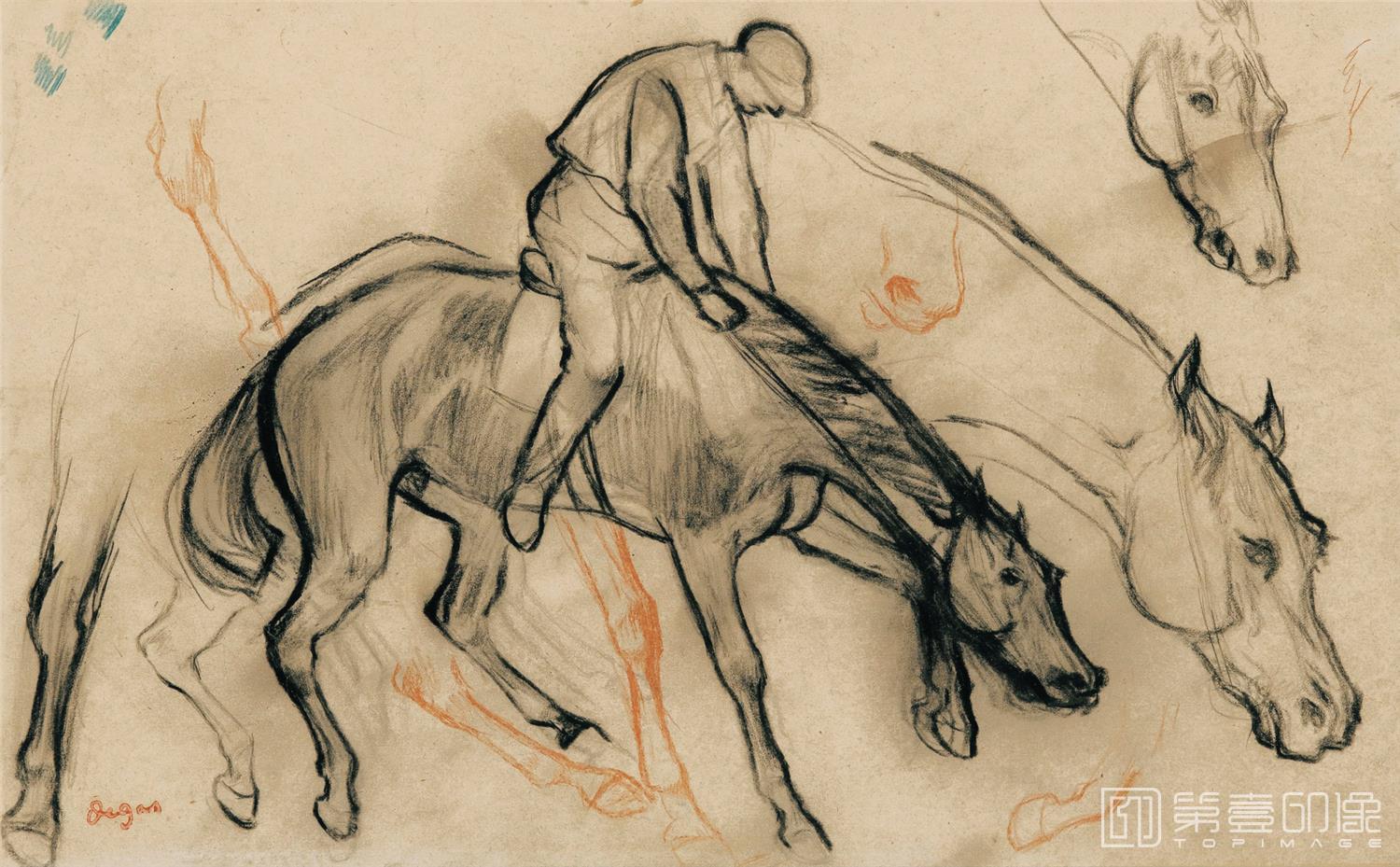 速写-埃德加·德加 Edgar Hilaire Germain de Gas作品集-328