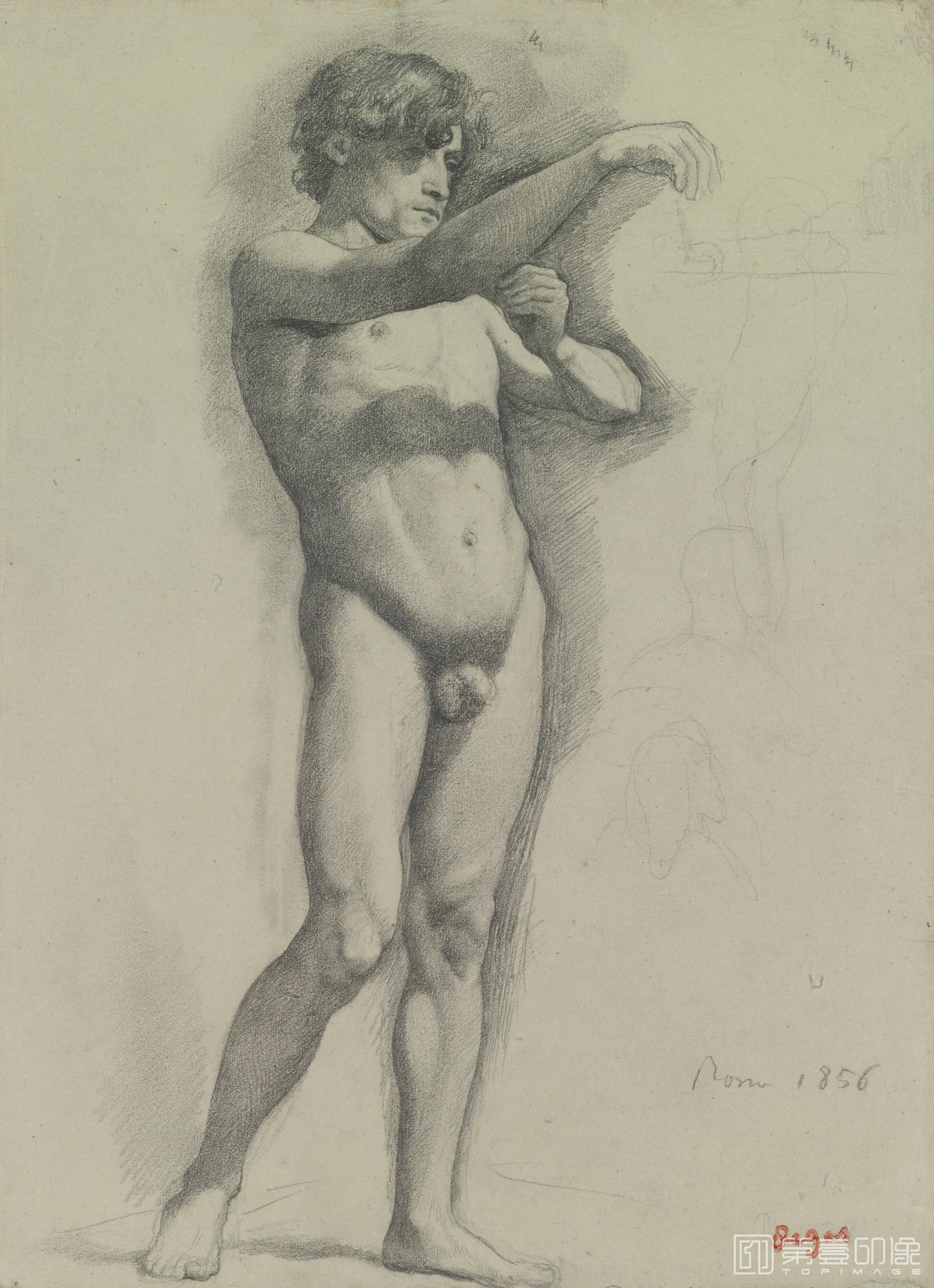 素描-埃德加·德加 Edgar Hilaire Germain de Gas作品集-332