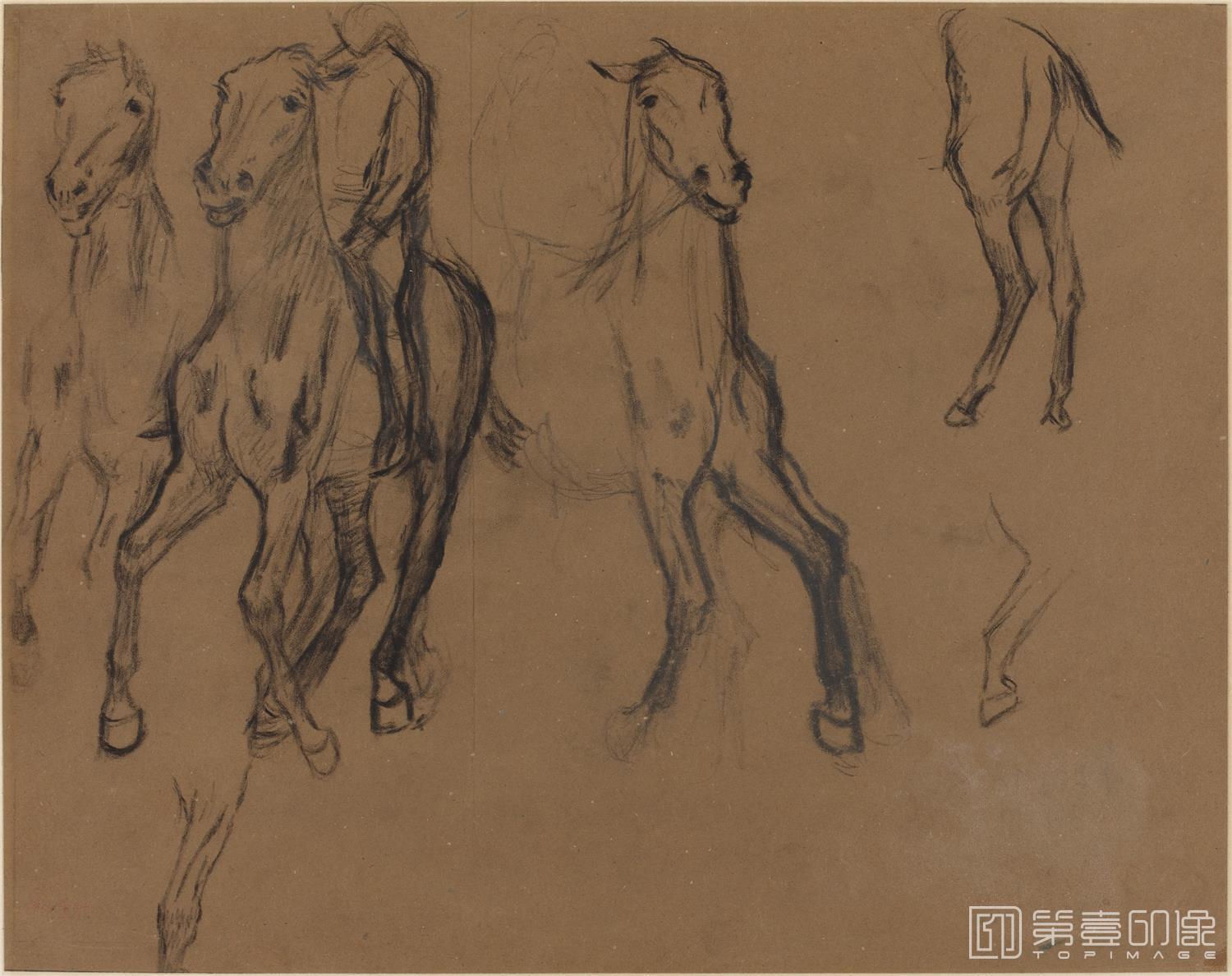 速写-埃德加·德加 Edgar Hilaire Germain de Gas作品集-351