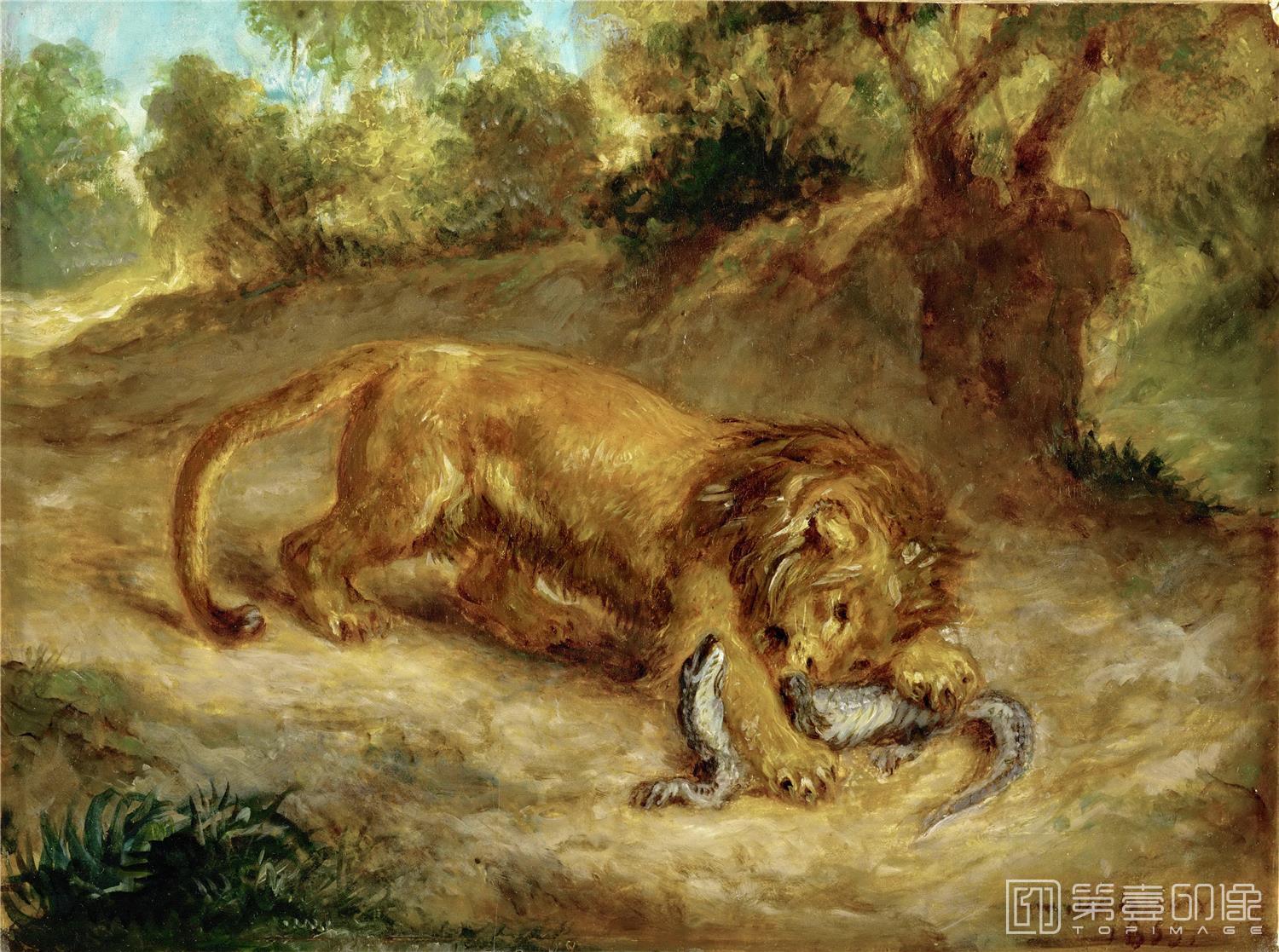 油画-德拉克罗瓦 Eugène Delacroix作品集-021