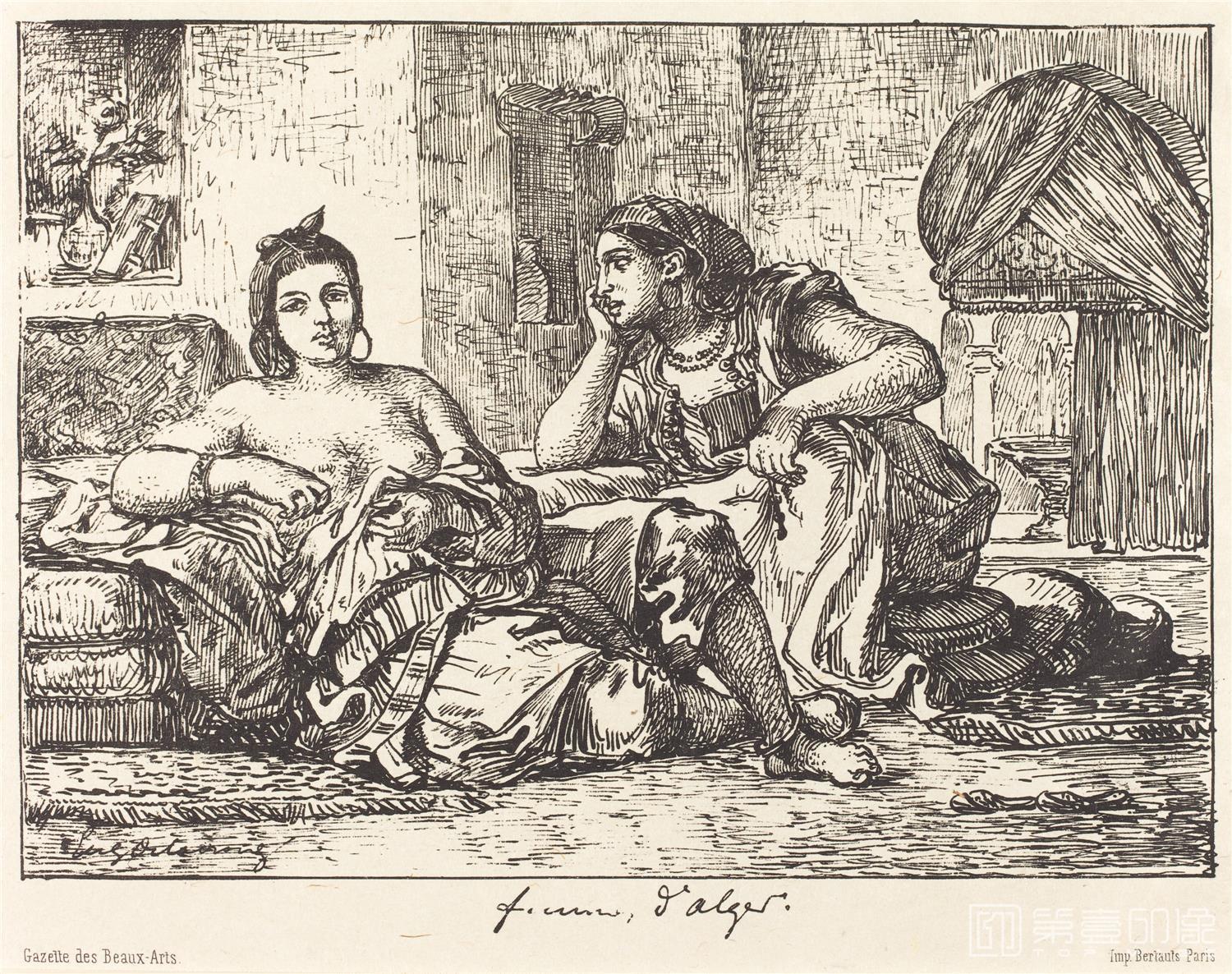 素描-德拉克罗瓦 Eugène Delacroix作品集-142