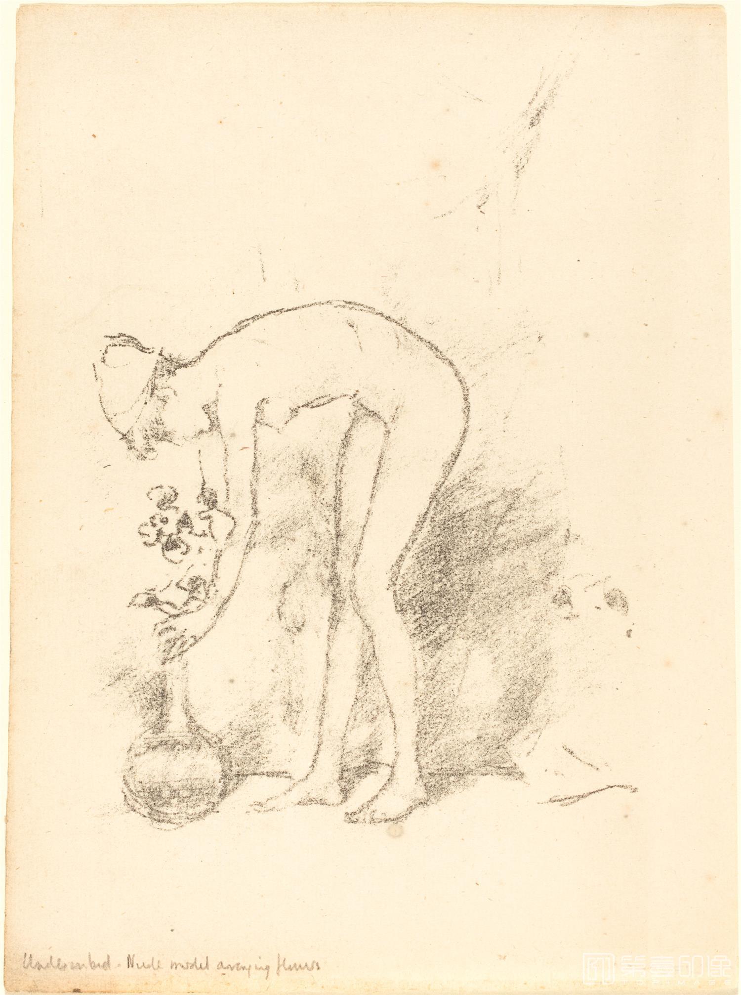 速写-惠斯勒 James Abbott McNeill Whistler素描作品集-190