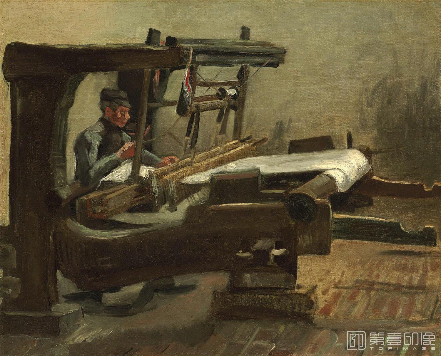 油画-文森特·威廉·梵高 Vincent Willem van Gogh-Weaver1-601