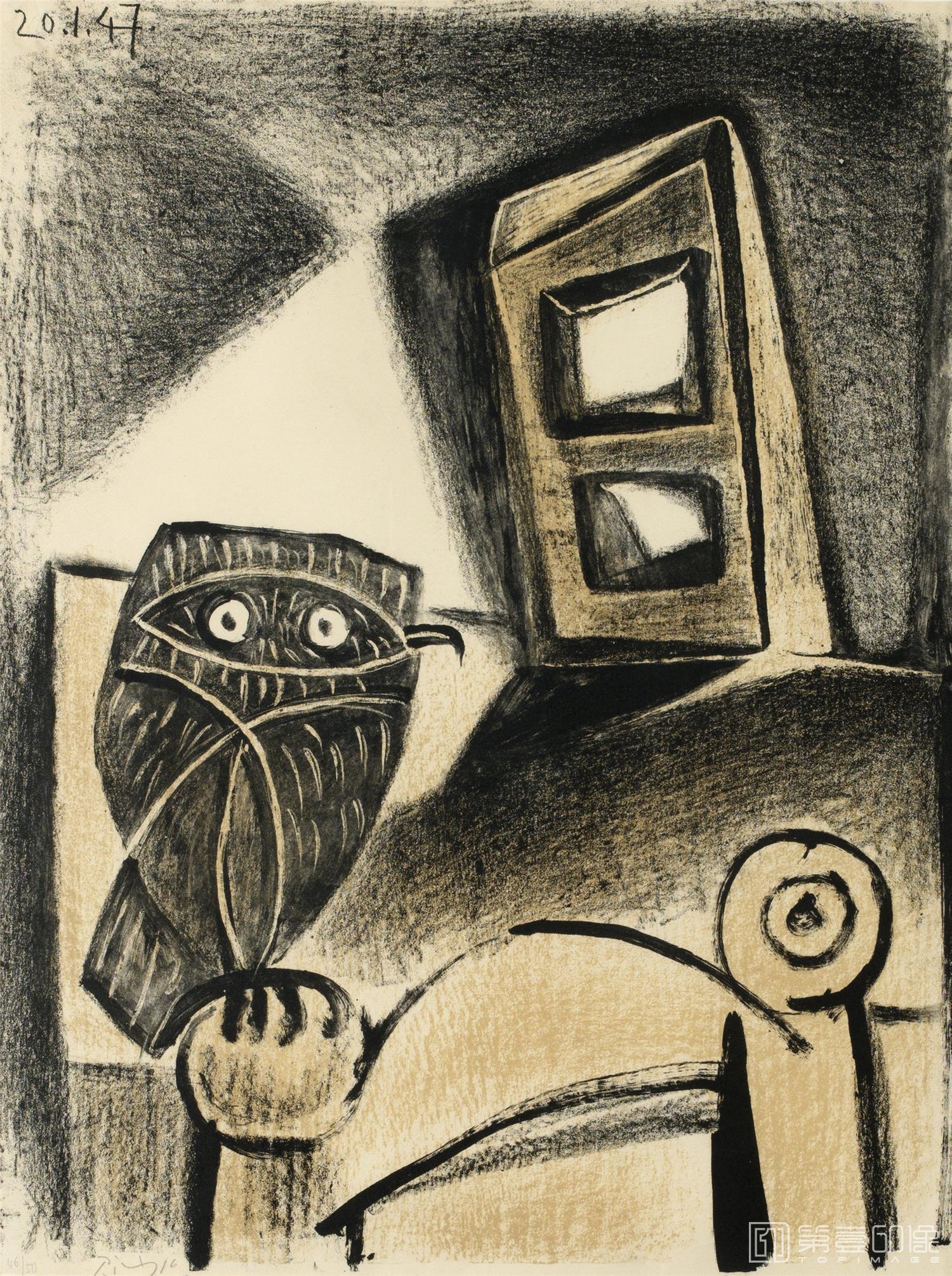 素描-巴勃罗·鲁伊斯·毕加索 Pablo Picasso作品集-117