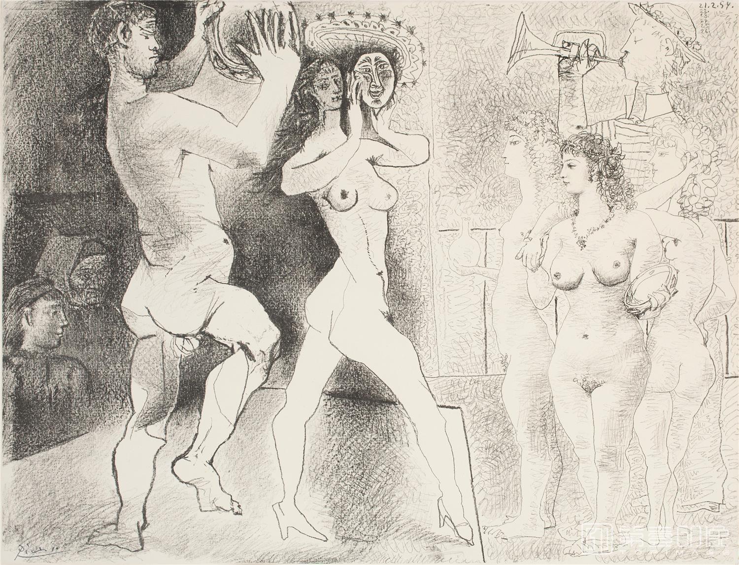 速写-巴勃罗·鲁伊斯·毕加索 Pablo Picasso作品集-166