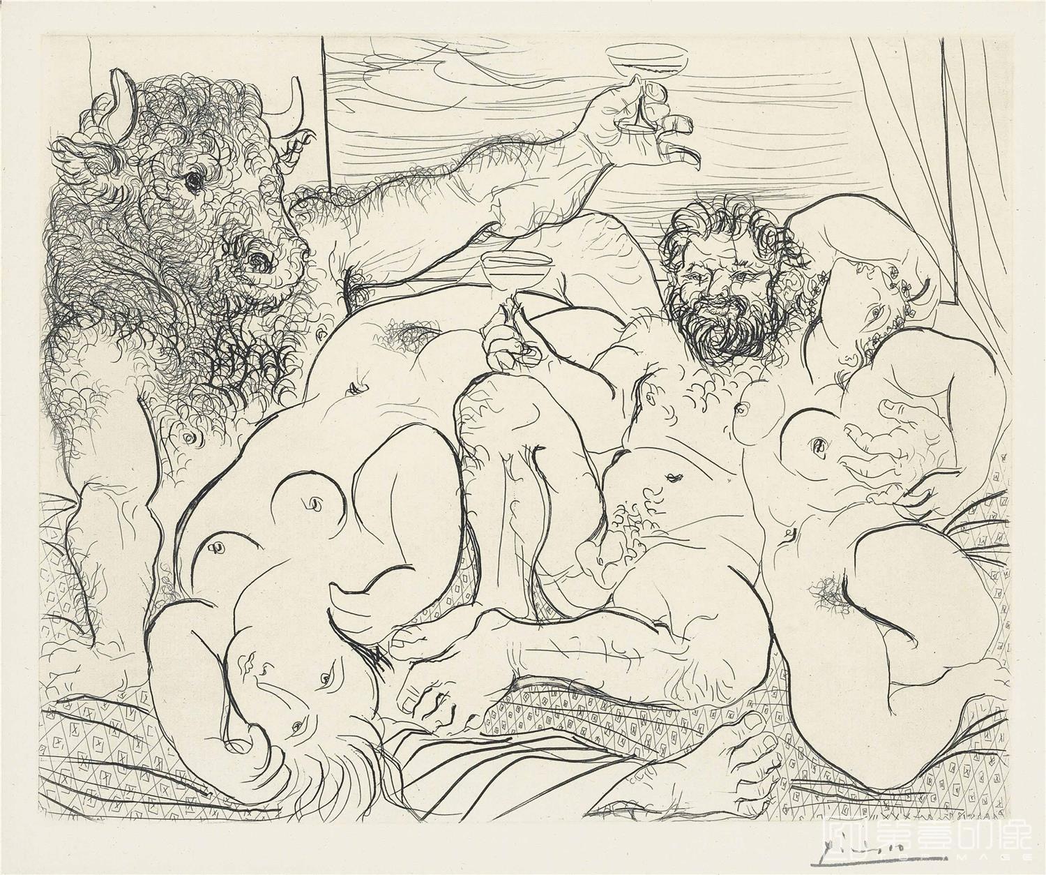 速写-巴勃罗·鲁伊斯·毕加索 Pablo Picasso作品集-178