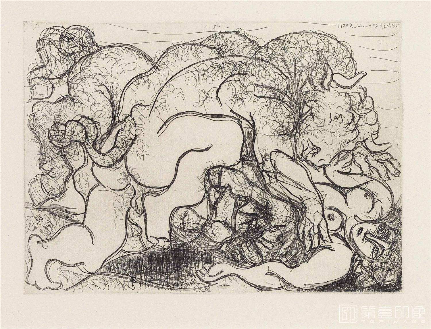 速写-巴勃罗·鲁伊斯·毕加索 Pablo Picasso作品集-214