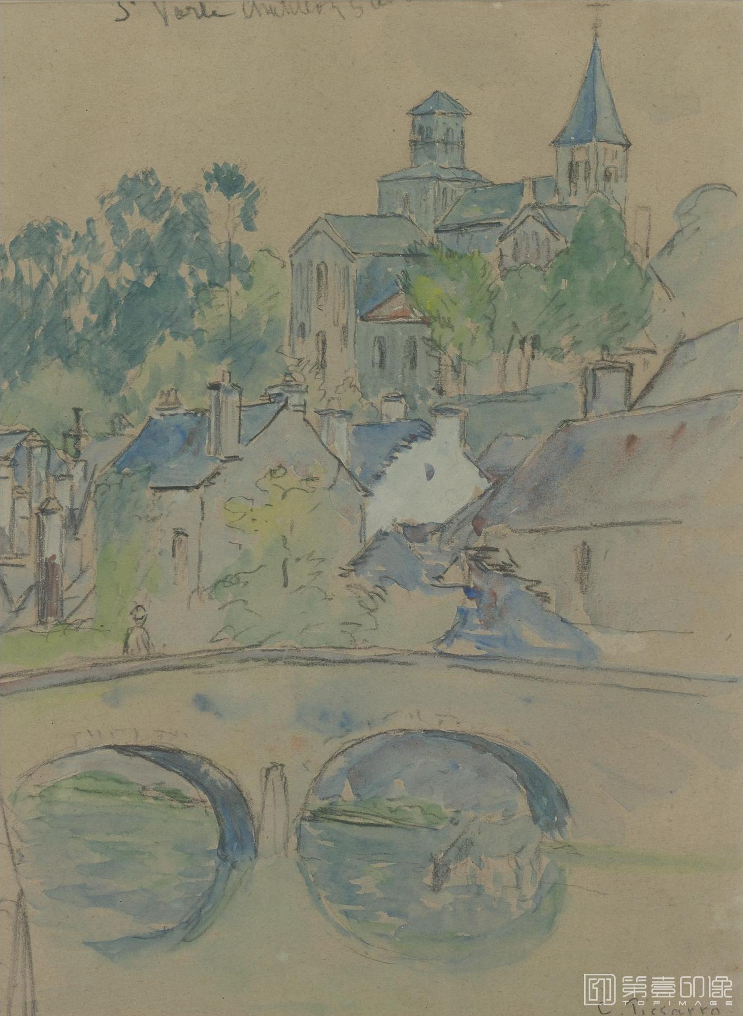 水彩画-卡米耶·毕沙罗 Camille Pissarro作品集-225