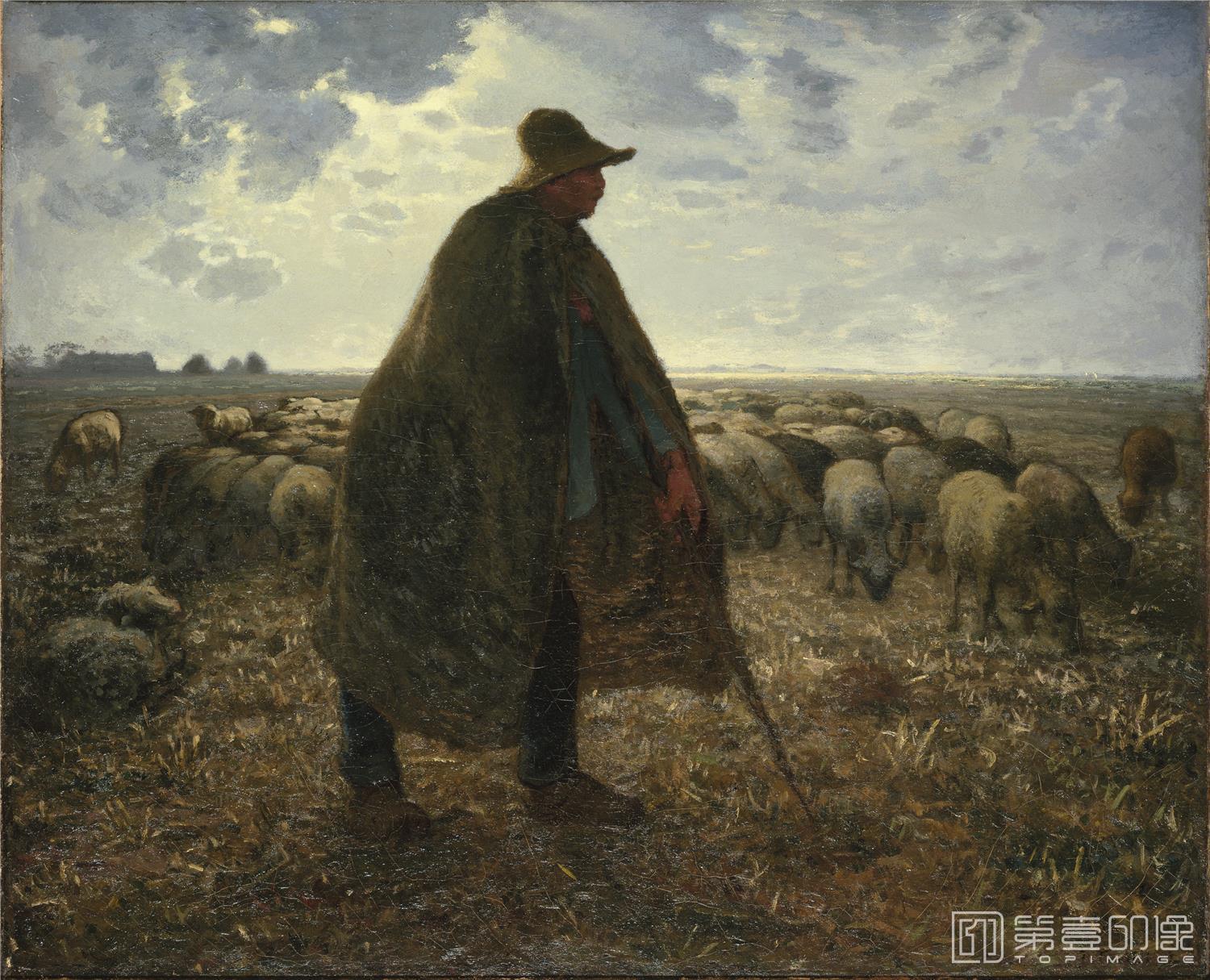 油画-让·弗朗索瓦·米勒 Jean-Francois Millet作品集-09