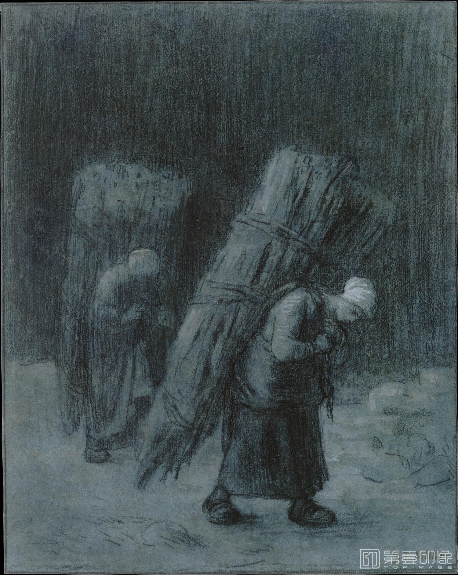 素描-让·弗朗索瓦·米勒 Jean-Francois Millet作品集-25