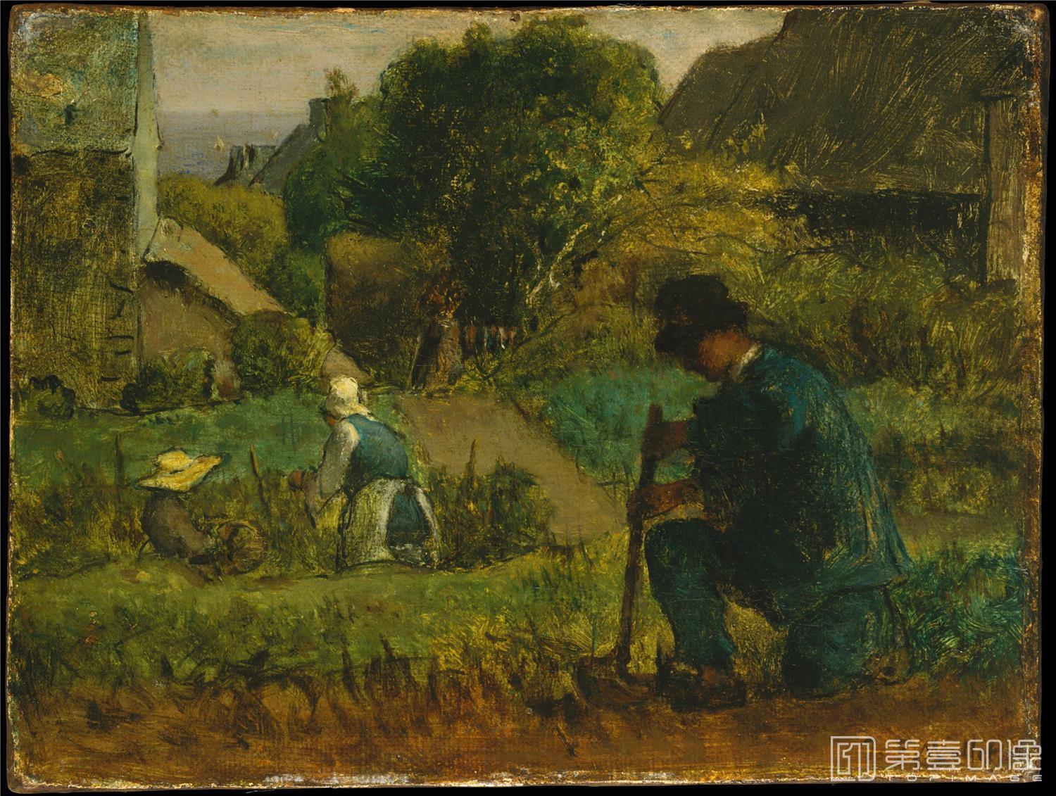 油画-让·弗朗索瓦·米勒 Jean-Francois Millet作品集-27