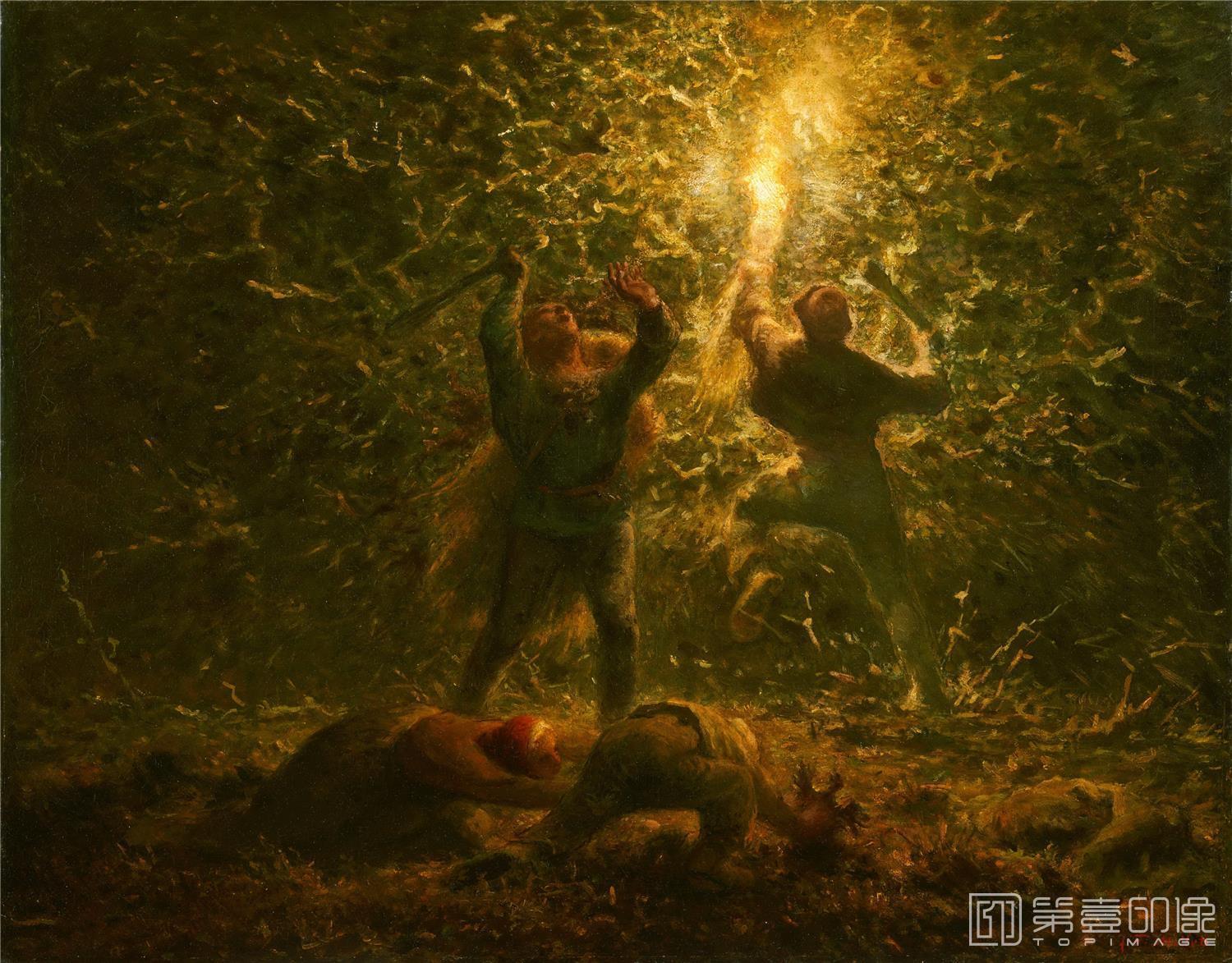 油画-让·弗朗索瓦·米勒 Jean-Francois Millet作品集-35
