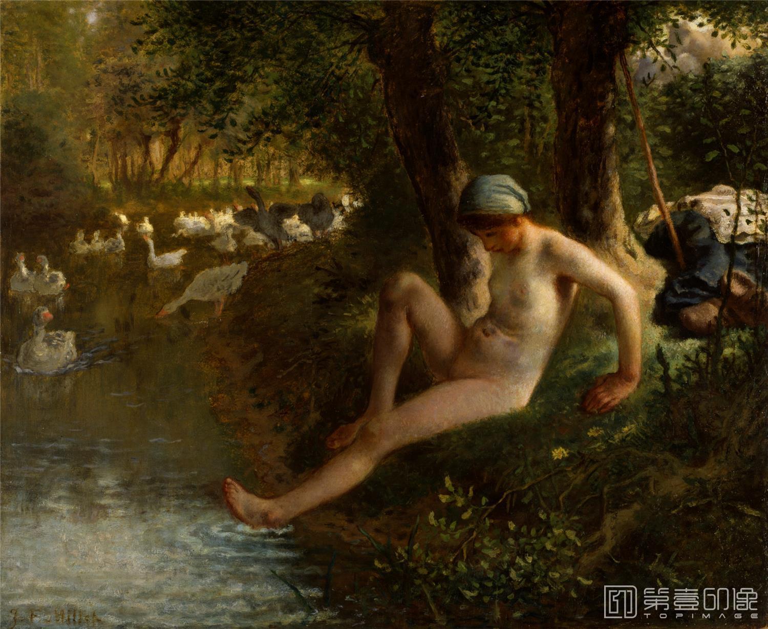 油画-让·弗朗索瓦·米勒 Jean-Francois Millet作品集-66
