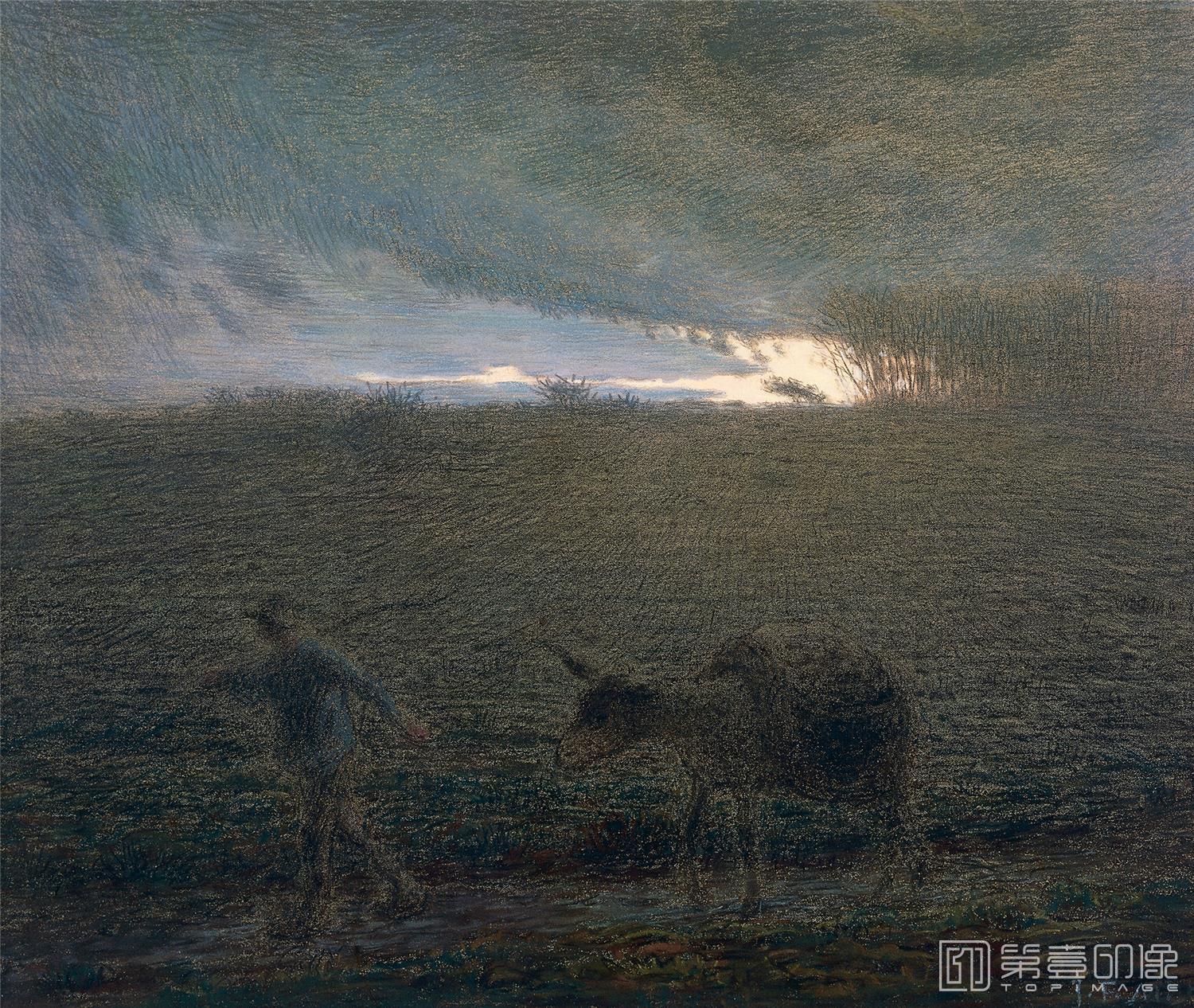 油画-让·弗朗索瓦·米勒 Jean-Francois Millet作品集-73