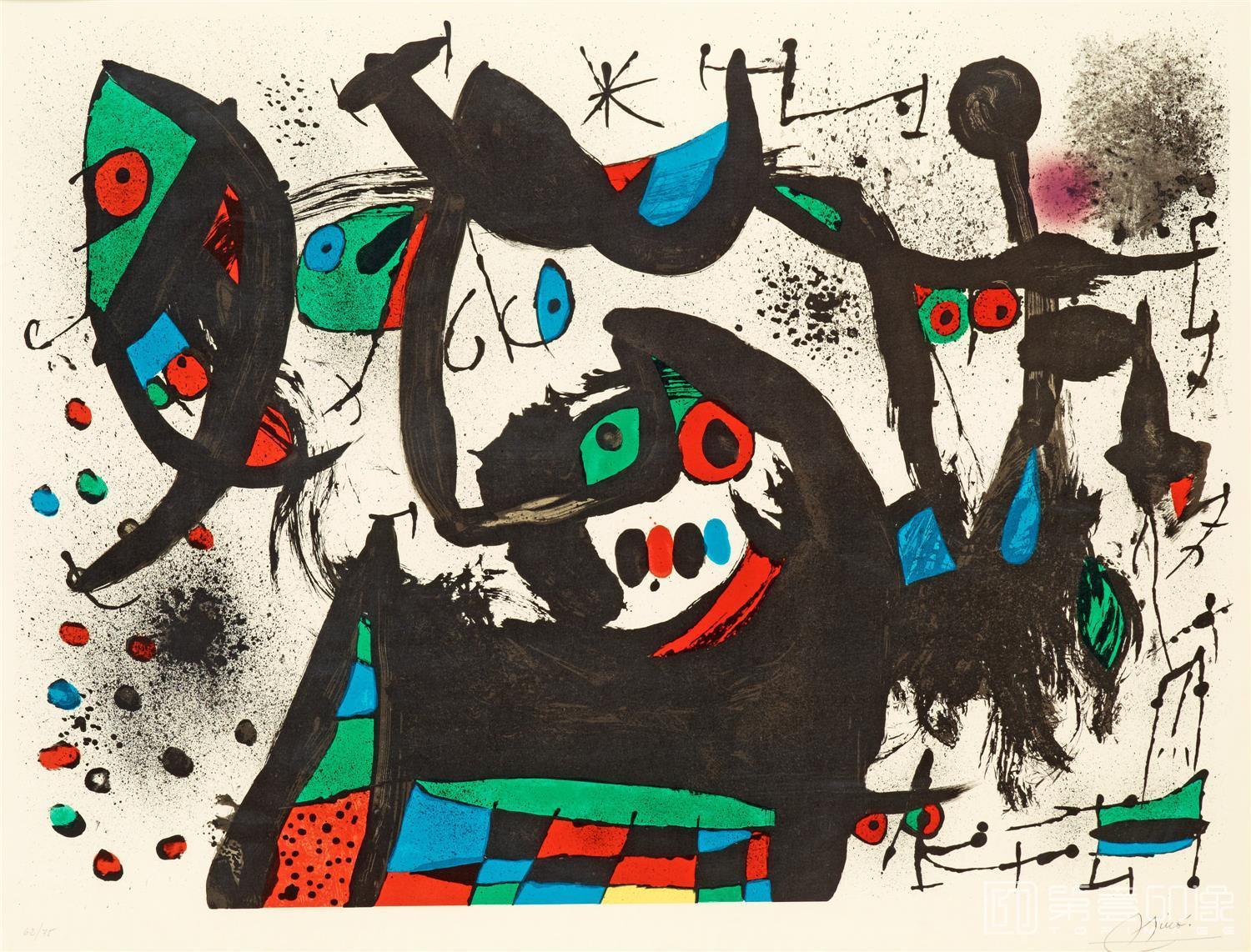 水彩画-胡安·米罗 JoanMiró作品集-081