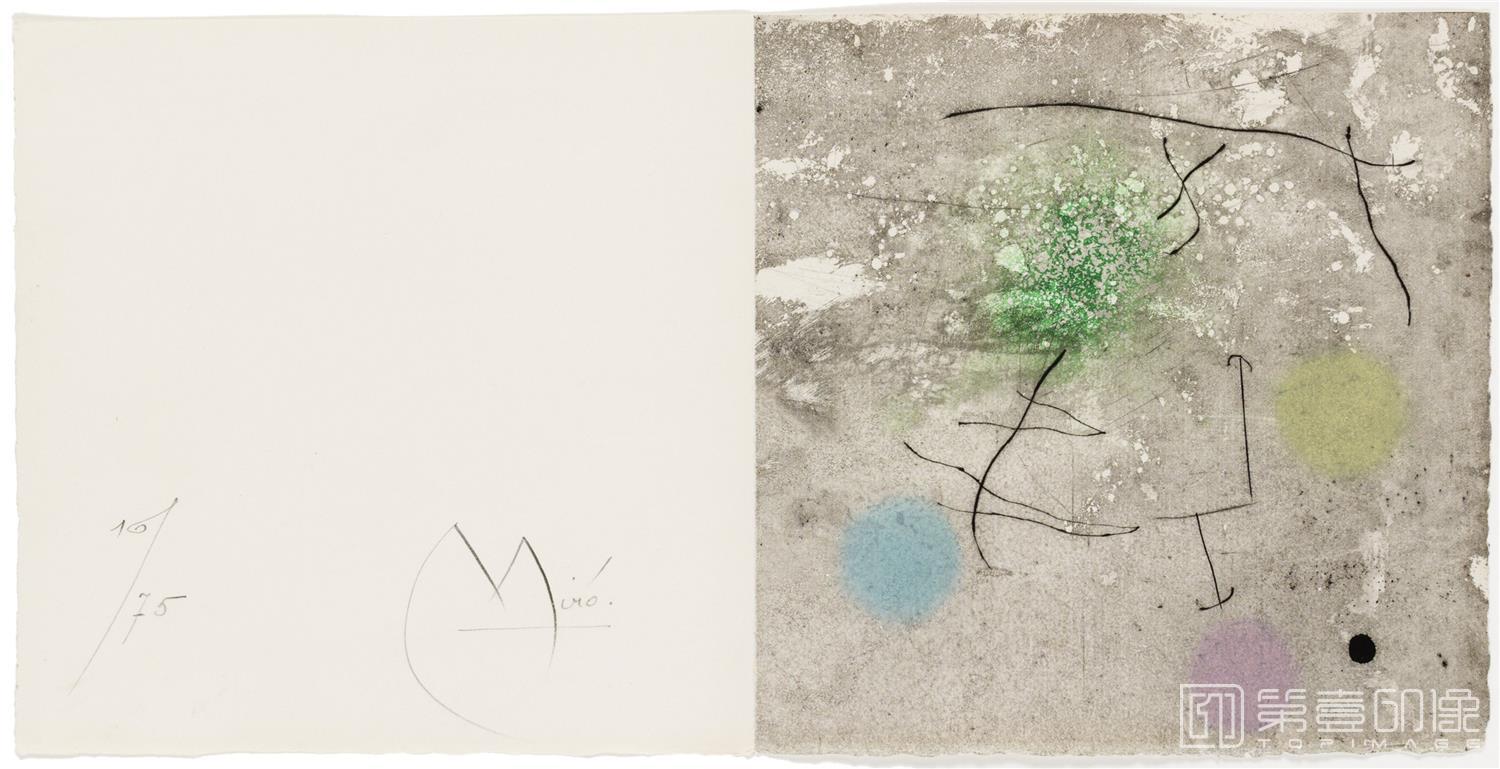 水彩画-胡安·米罗 JoanMiró作品集-103
