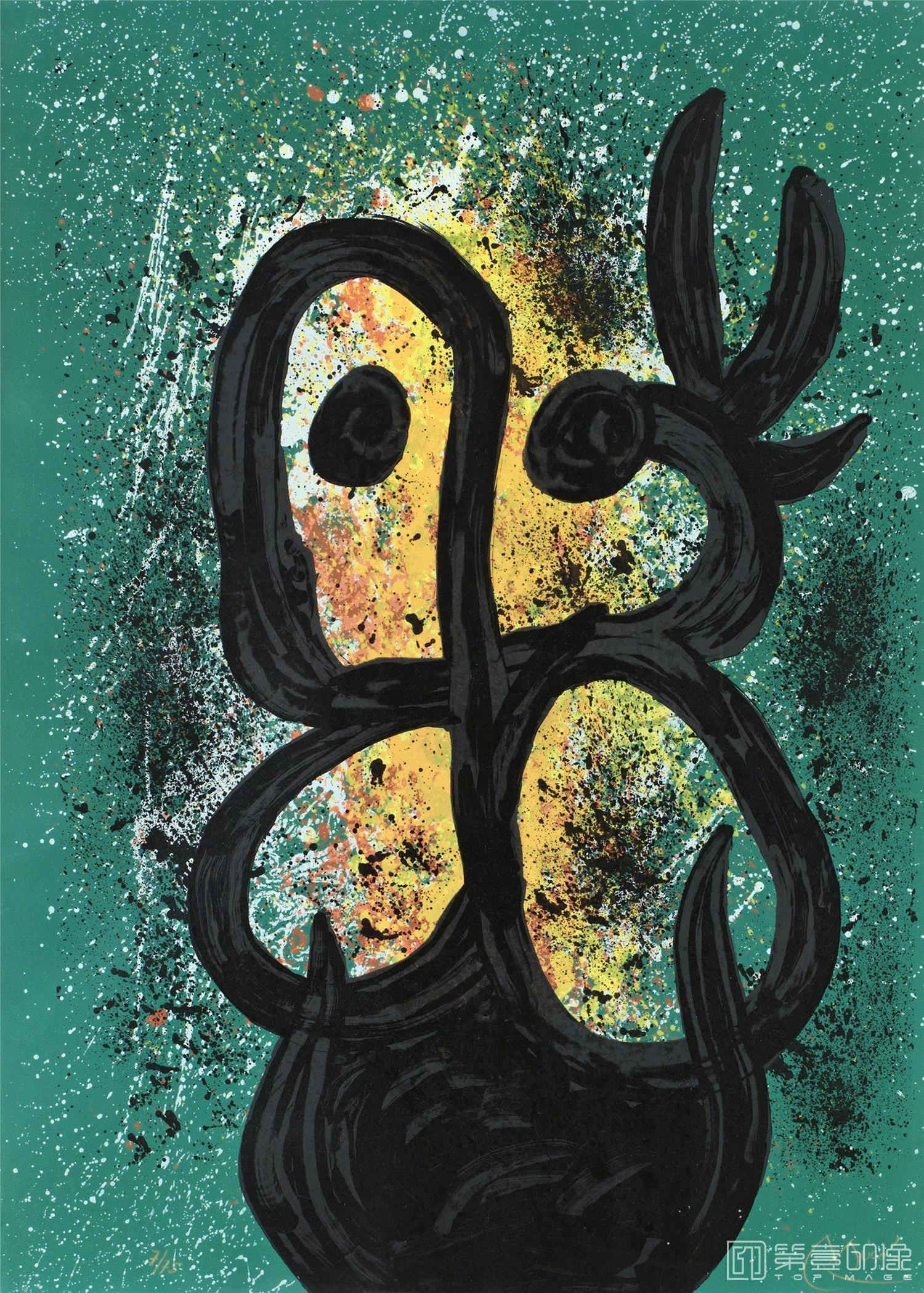 水彩画-胡安·米罗 JoanMiró作品集-110
