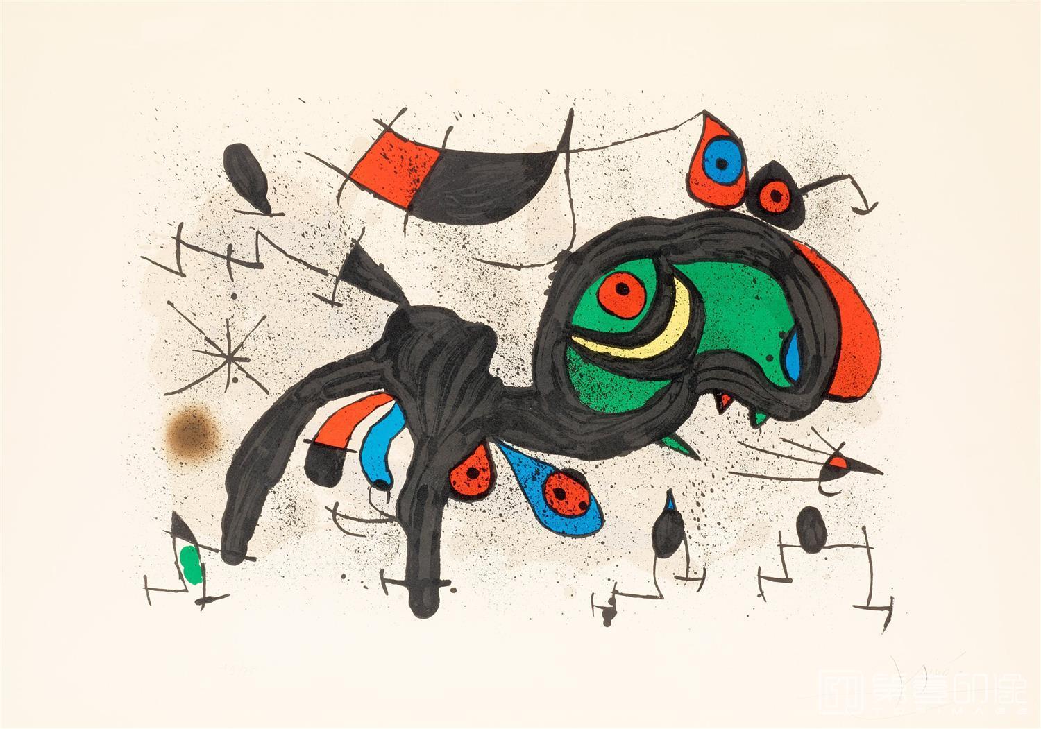 水彩画-胡安·米罗 JoanMiró作品集-129