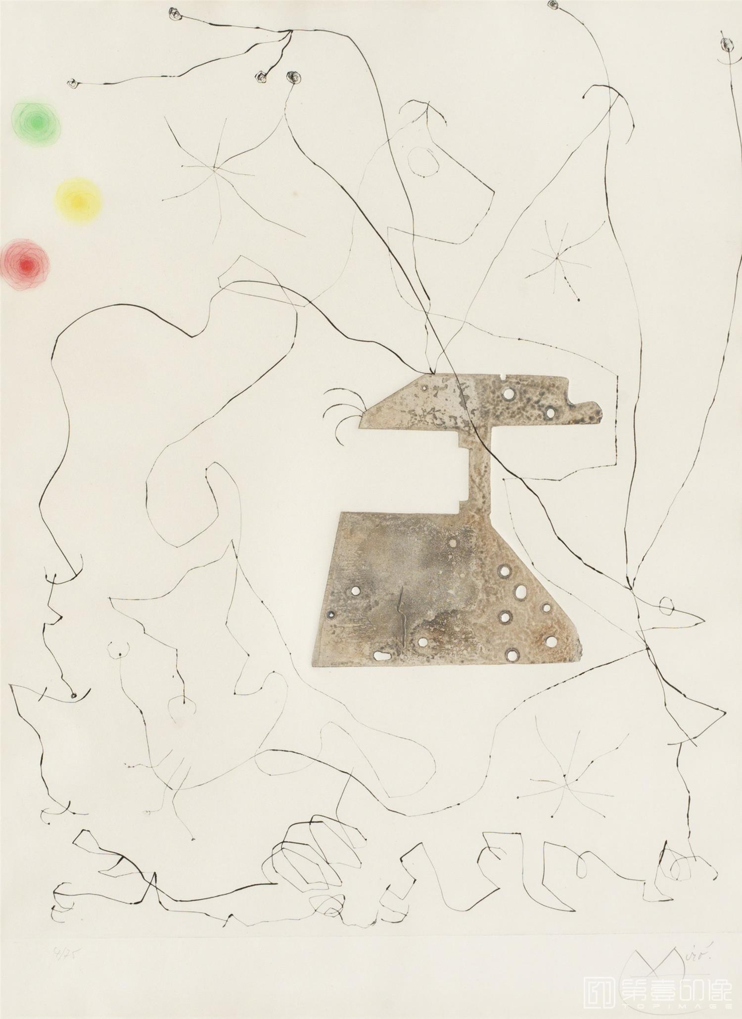 水彩画-胡安·米罗 JoanMiró作品集-133