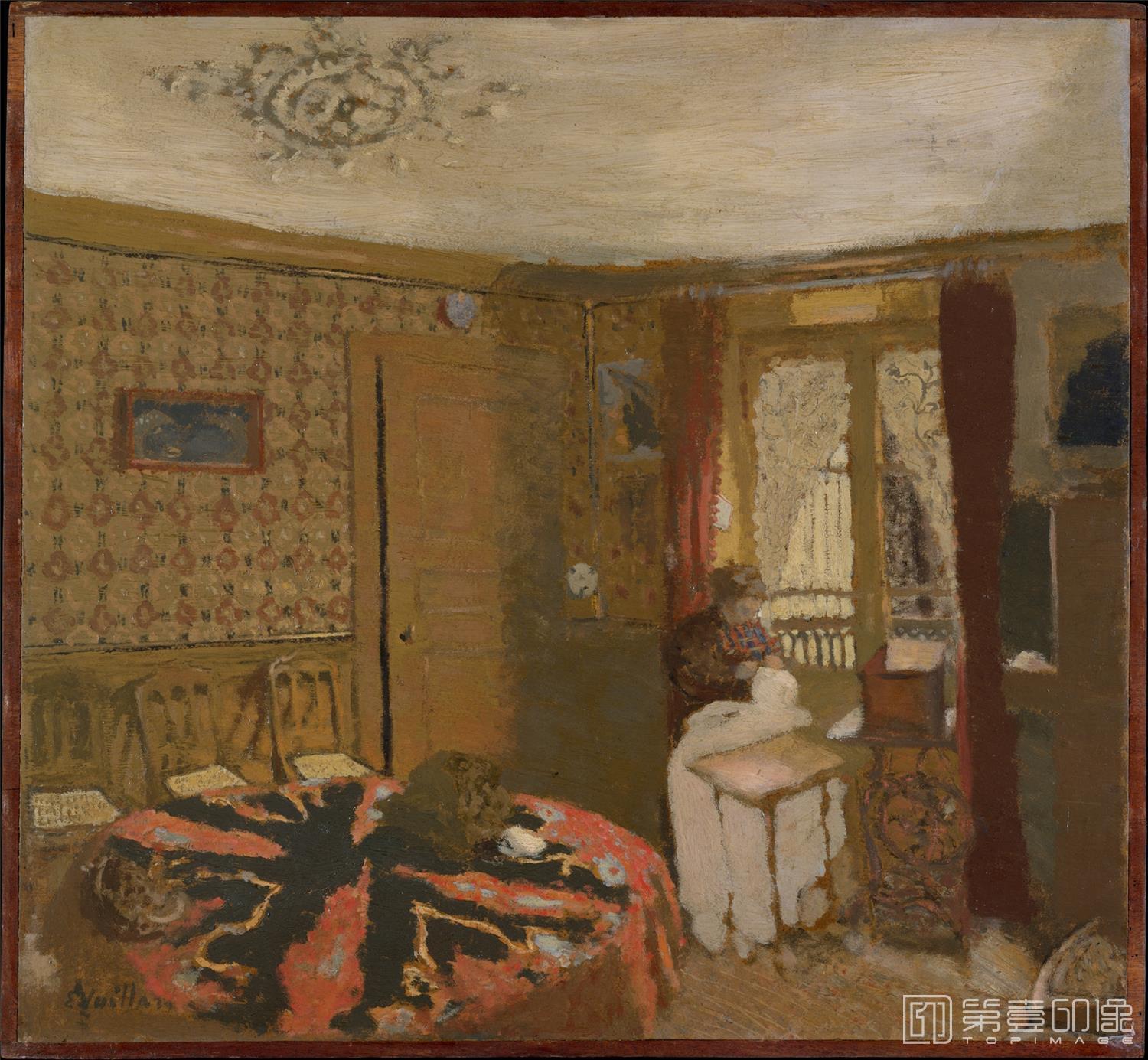 油画-爱德华·让·维亚尔 Edouard Vuillard作品集-197