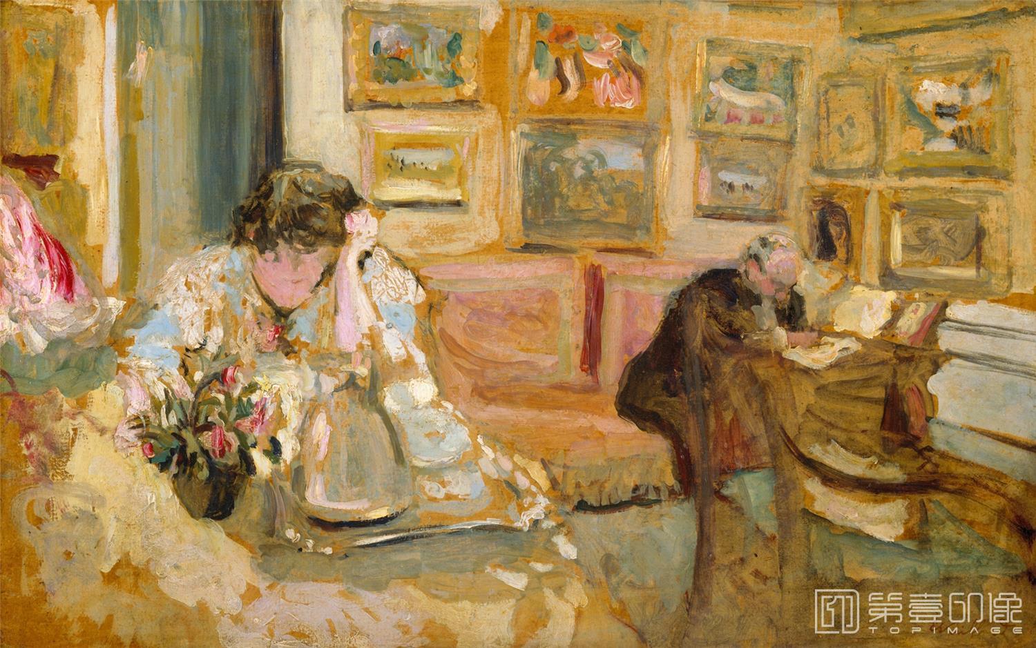 油画-爱德华·让·维亚尔 Edouard Vuillard作品集-219
