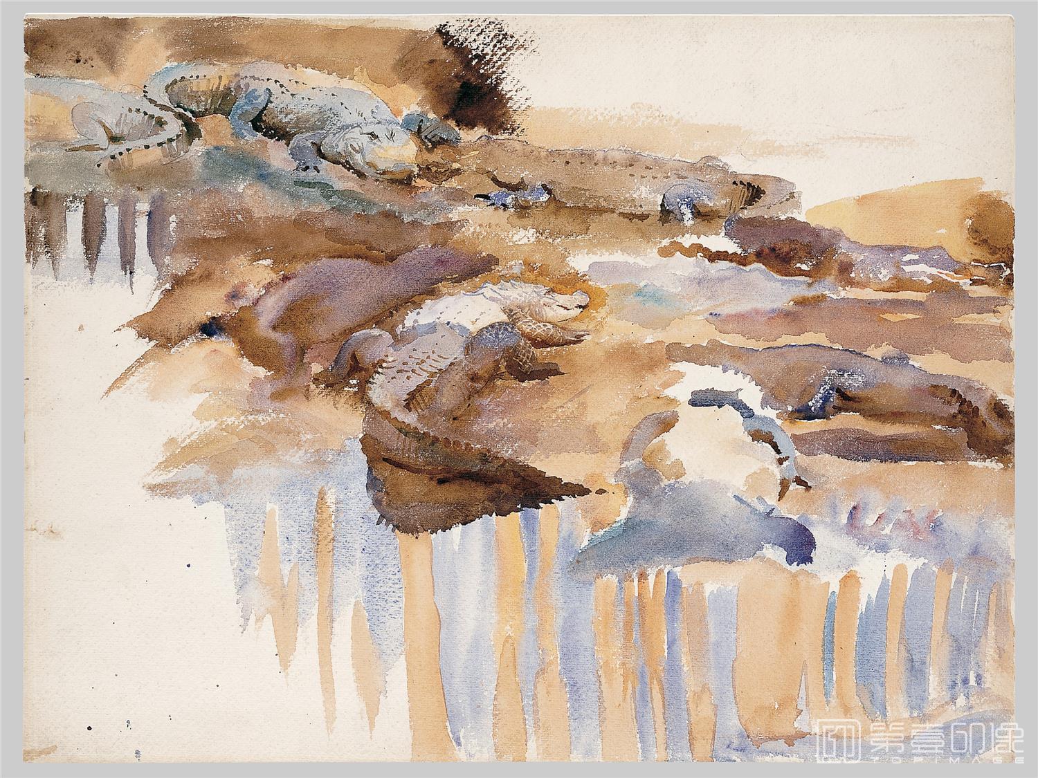 水彩画-约翰·辛格·萨金特 John Singer Sargent-096