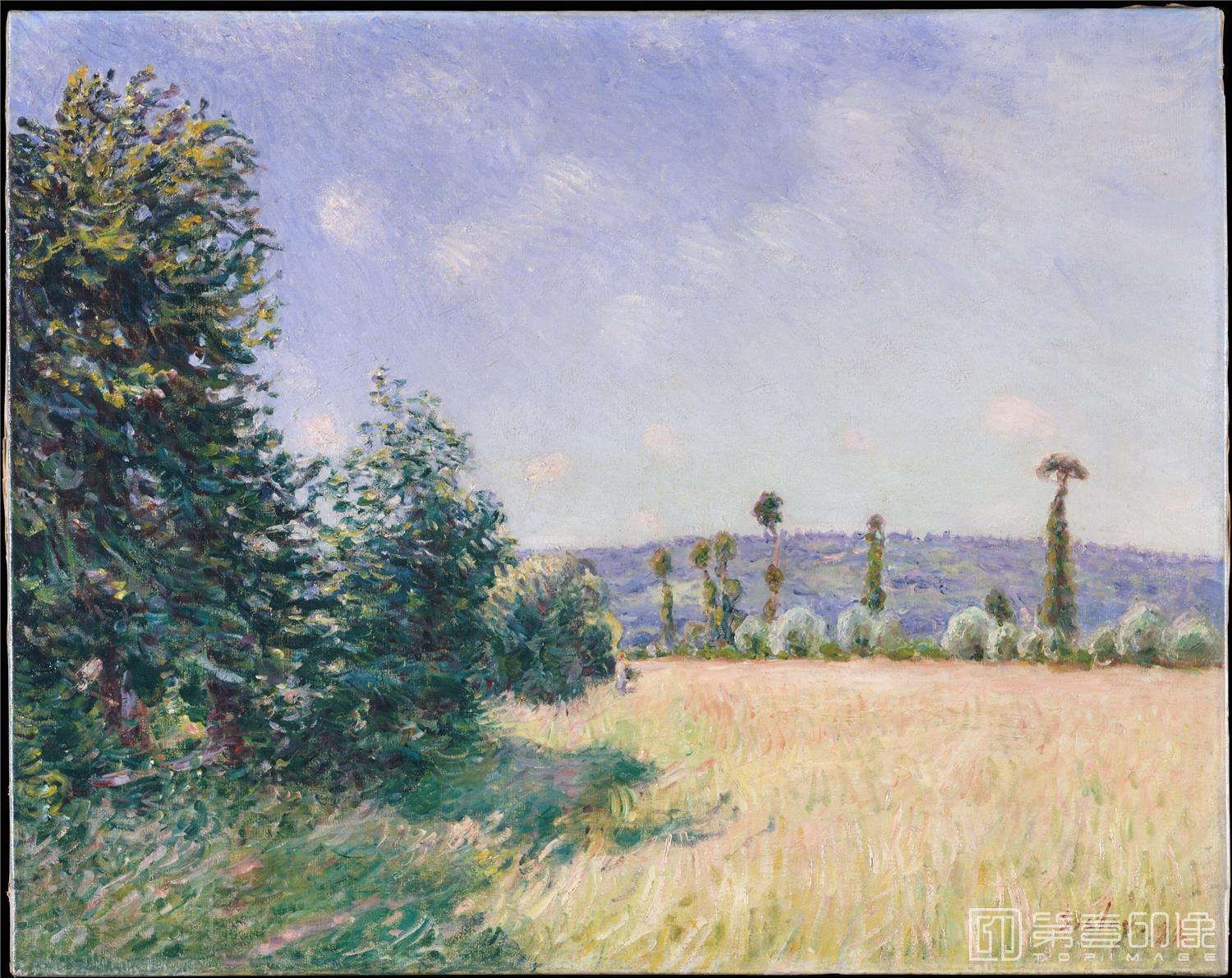 油画-阿尔弗莱德·西斯莱 Alfred Sisley作品集-029