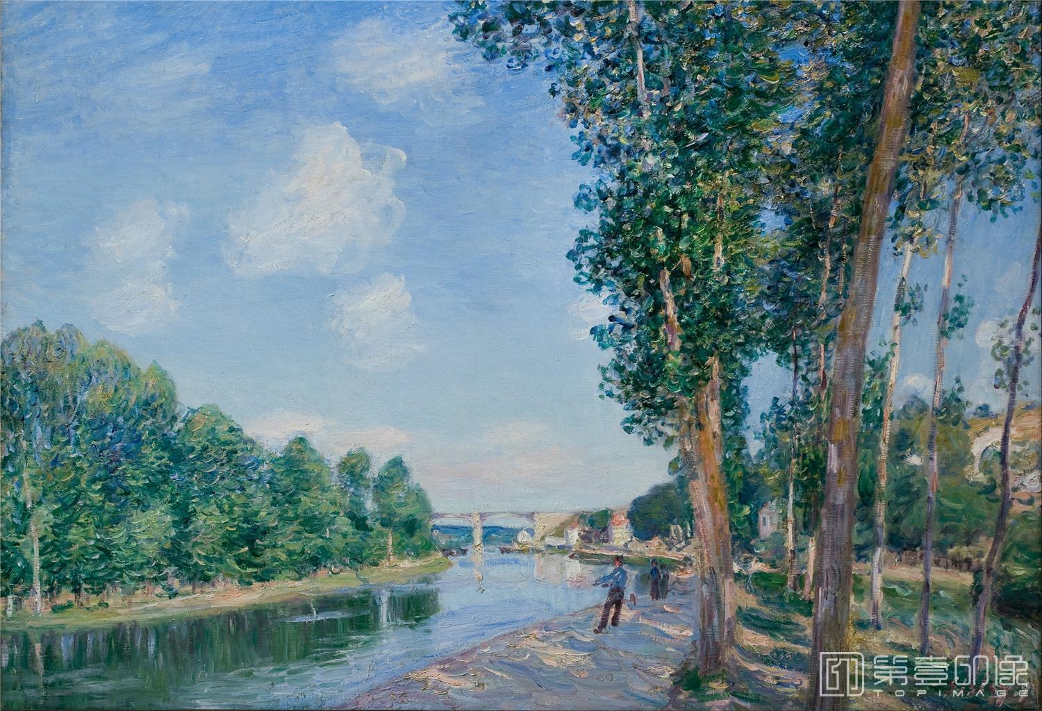 油画-阿尔弗莱德·西斯莱 Alfred Sisley作品集-037