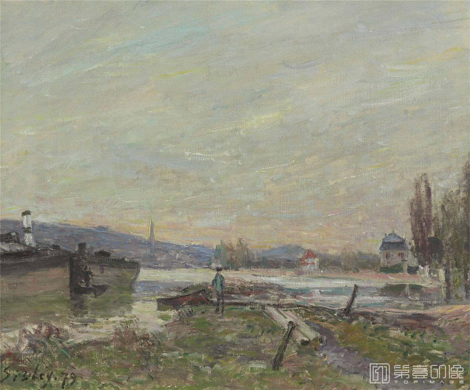 油画-阿尔弗莱德·西斯莱 Alfred Sisley作品集-041
