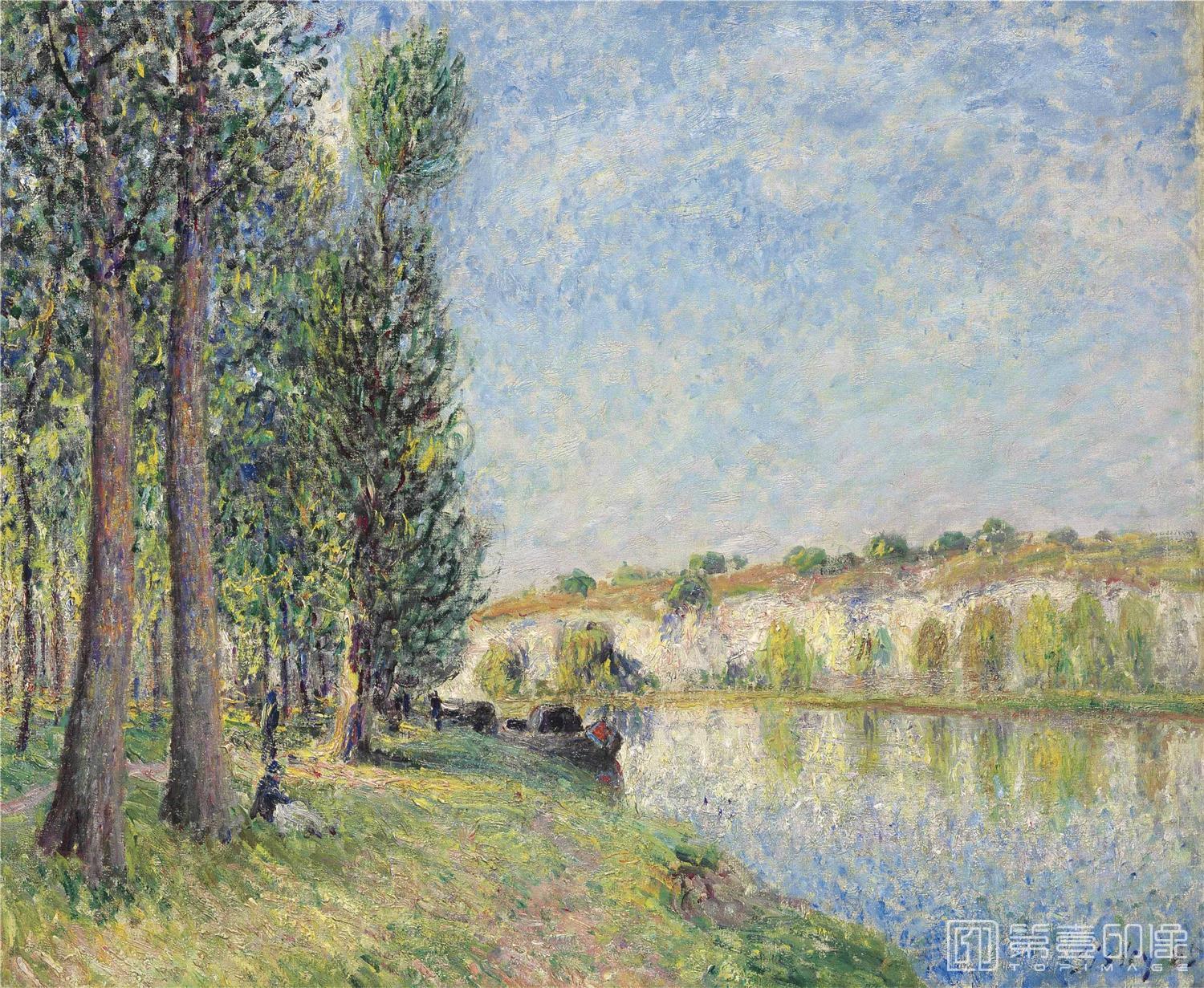 油画-阿尔弗莱德·西斯莱 Alfred Sisley作品集-043