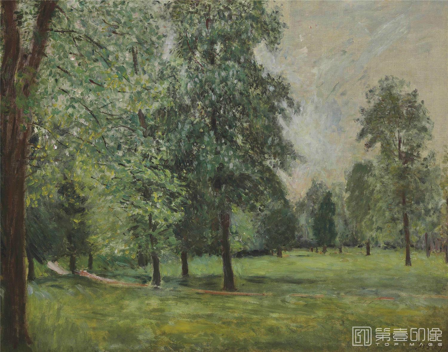 油画-阿尔弗莱德·西斯莱 Alfred Sisley作品集-045