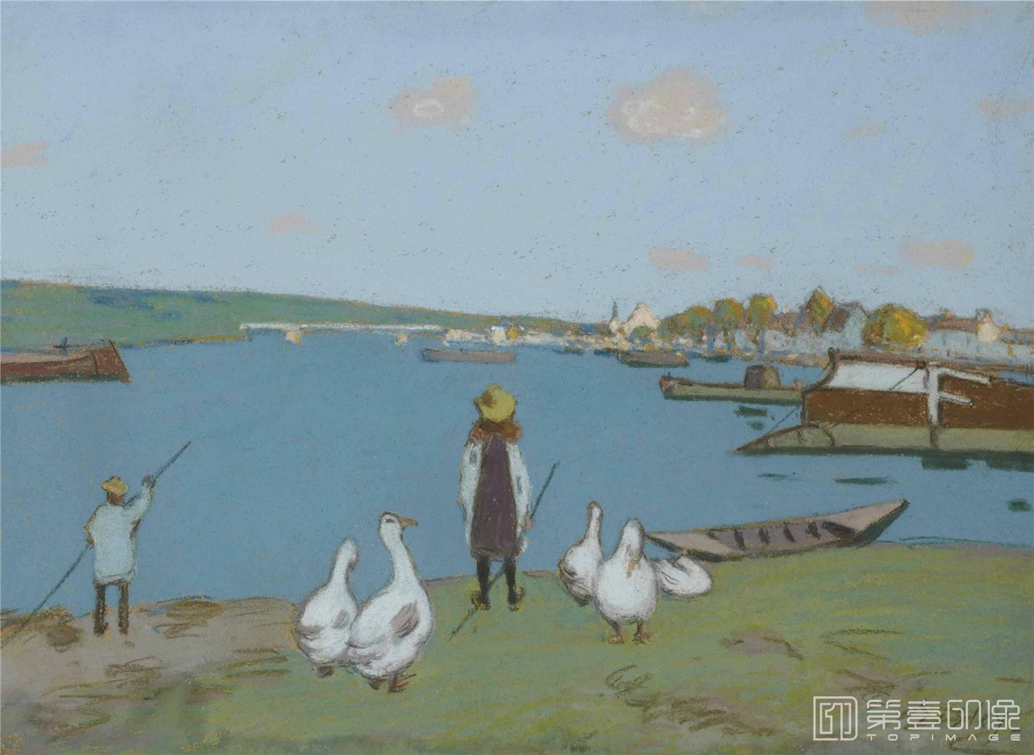 油画-阿尔弗莱德·西斯莱 Alfred Sisley作品集-051