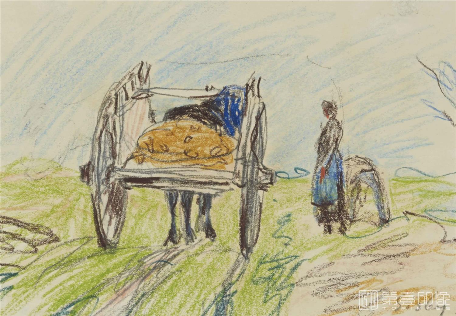 水彩画-阿尔弗莱德·西斯莱 Alfred Sisley作品集-054
