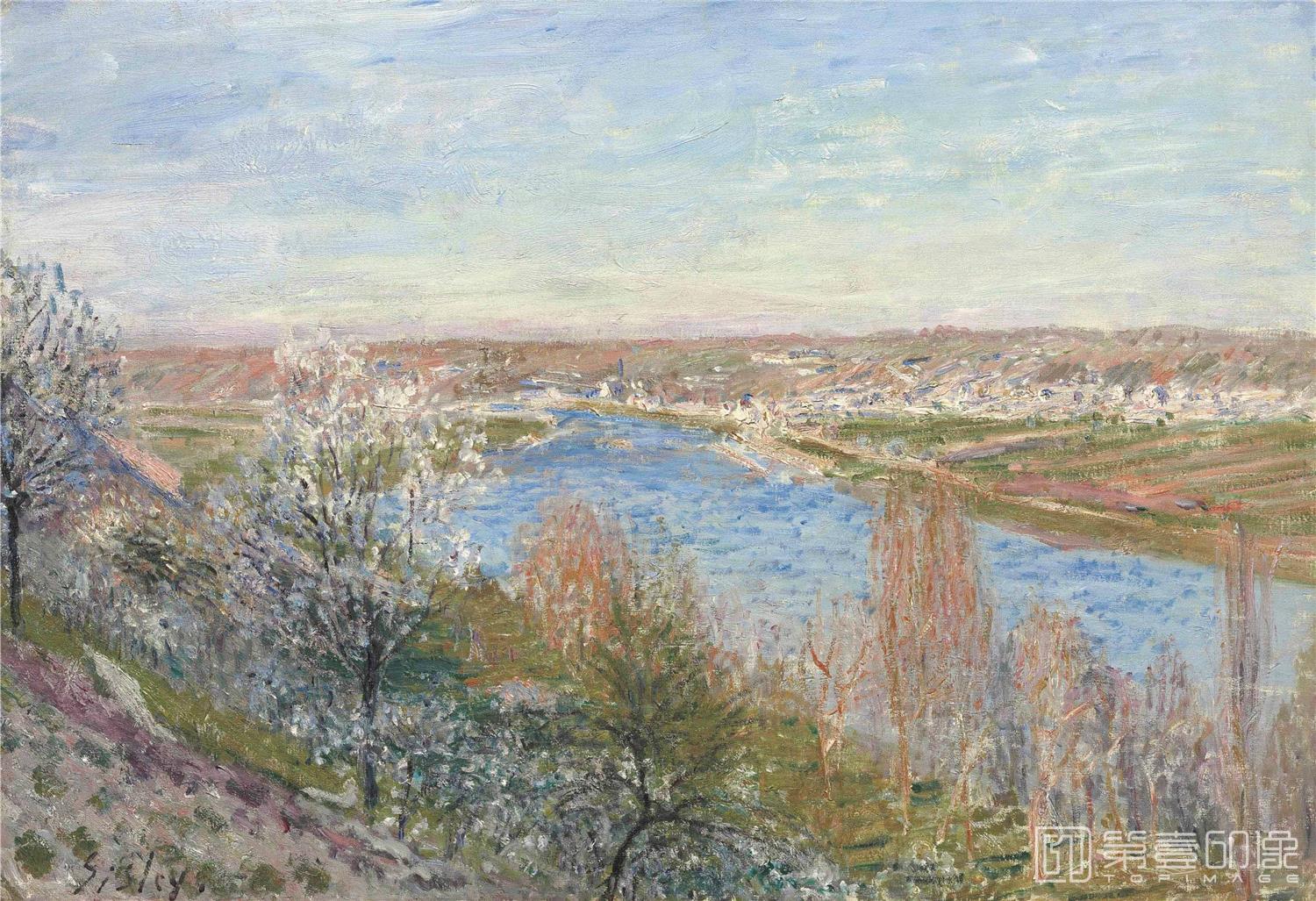 油画-阿尔弗莱德·西斯莱 Alfred Sisley作品集-056