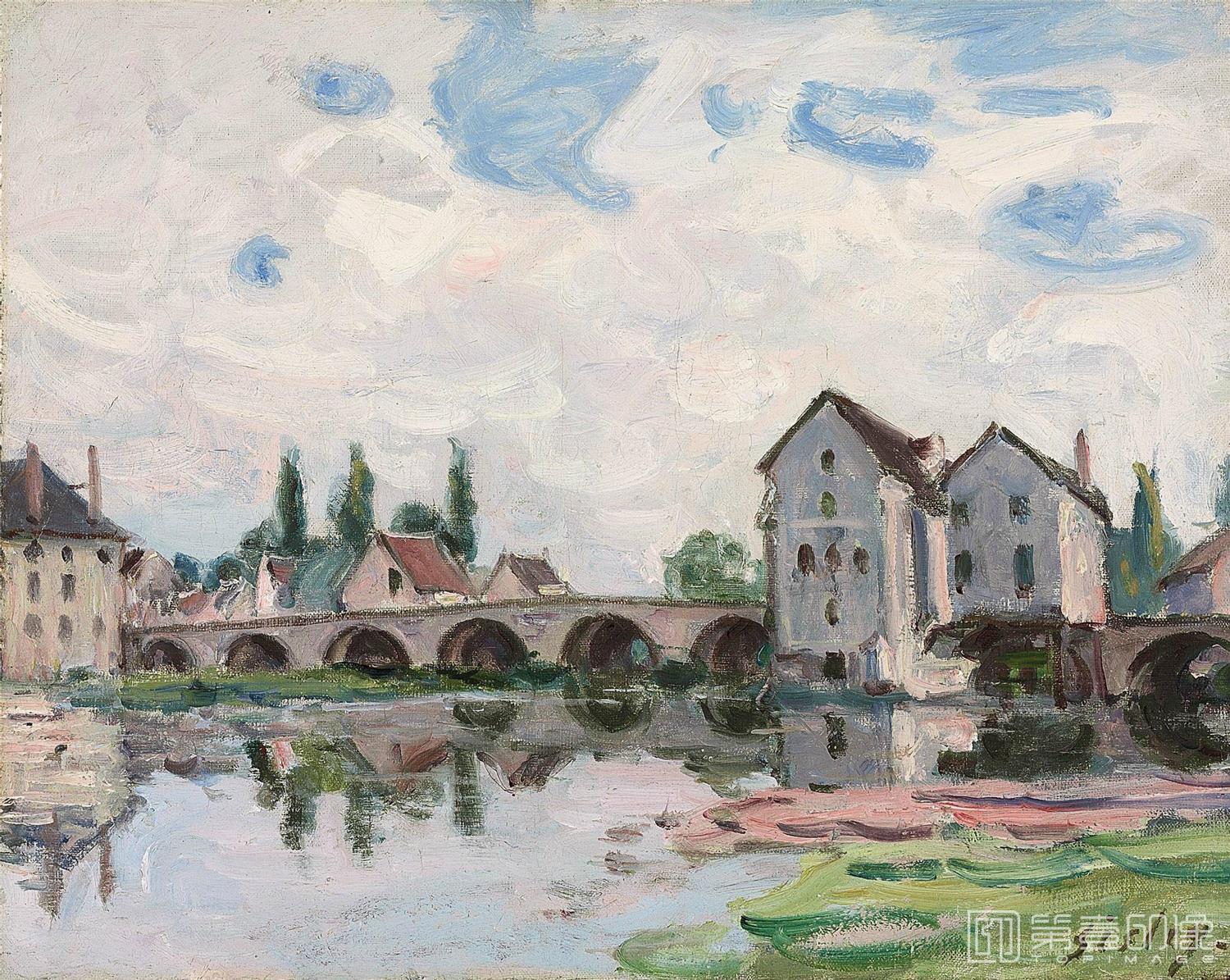 油画-阿尔弗莱德·西斯莱 Alfred Sisley作品集-074