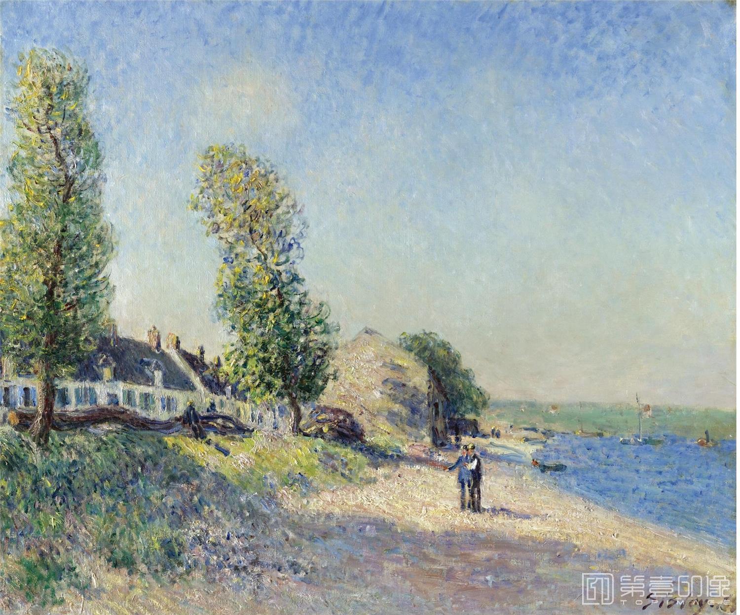 油画-阿尔弗莱德·西斯莱 Alfred Sisley作品集-079