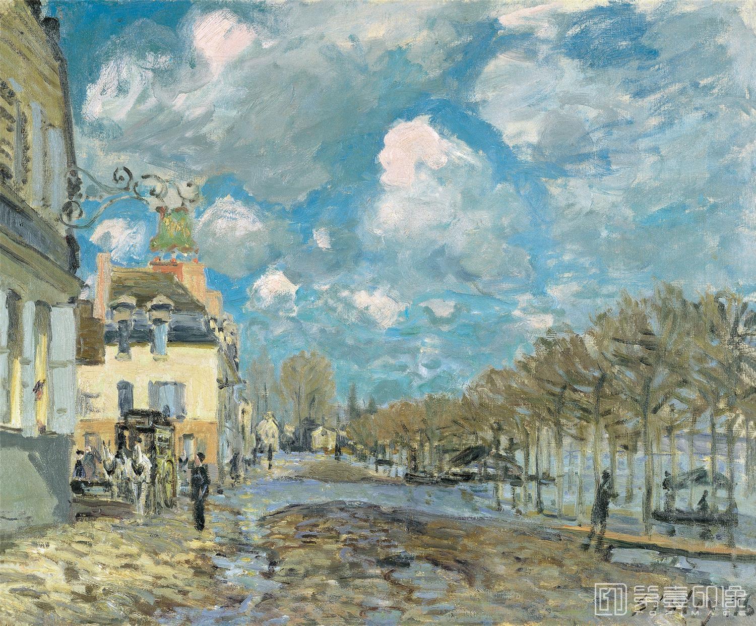 油画-阿尔弗莱德·西斯莱 Alfred Sisley作品集-081