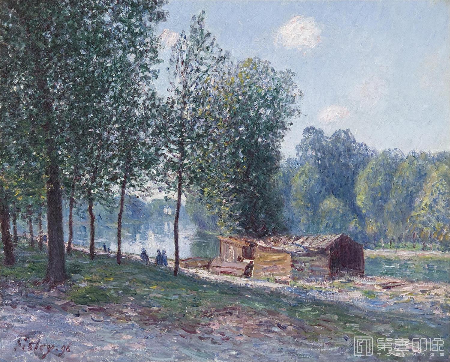 油画-阿尔弗莱德·西斯莱 Alfred Sisley作品集-089