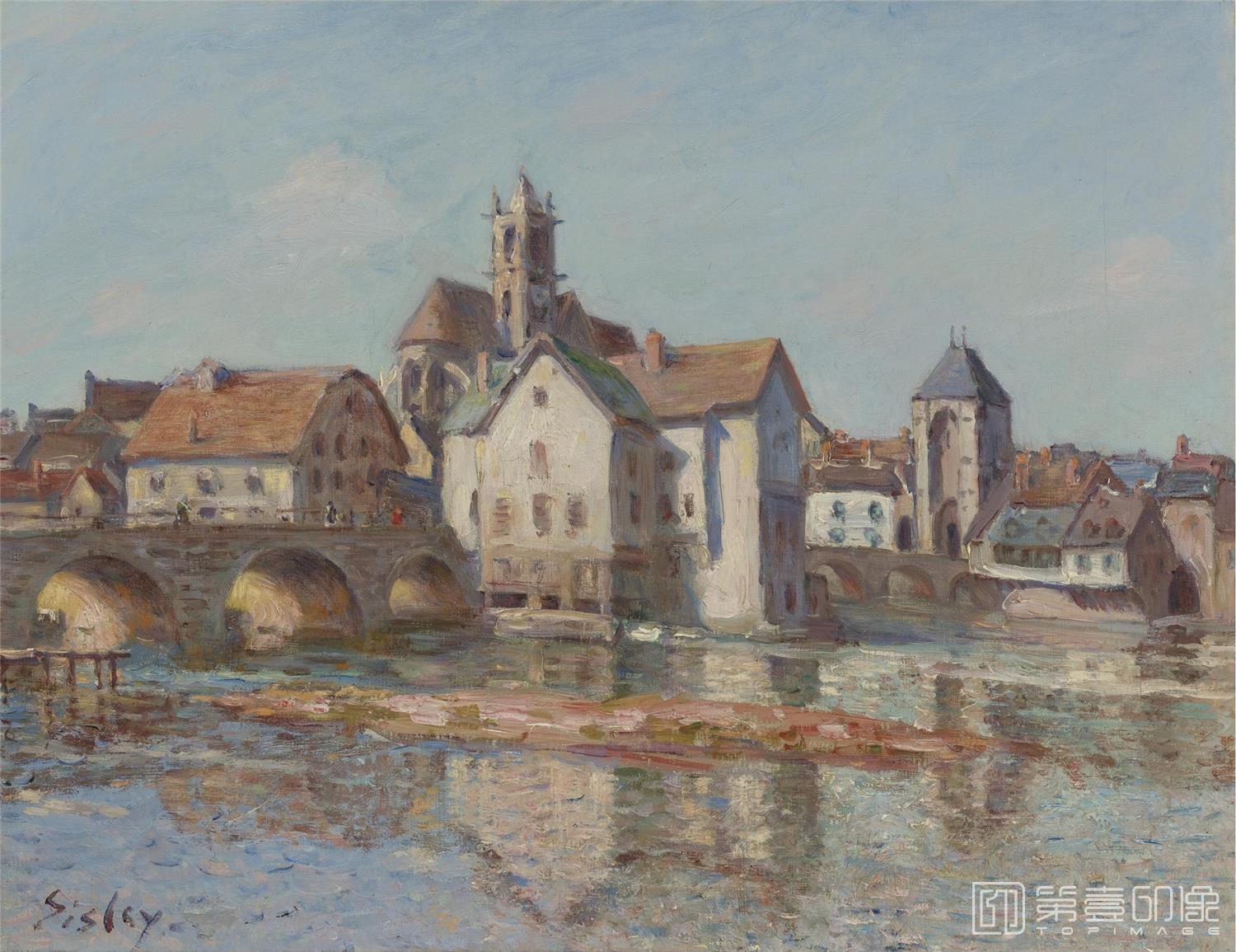 油画-阿尔弗莱德·西斯莱 Alfred Sisley作品集-094