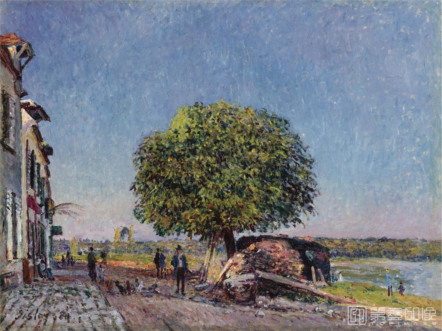 油画-阿尔弗莱德·西斯莱 Alfred Sisley作品集-097