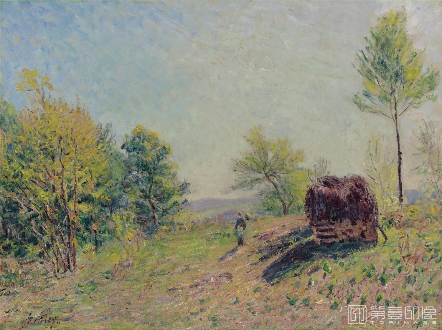油画-阿尔弗莱德·西斯莱 Alfred Sisley作品集-099