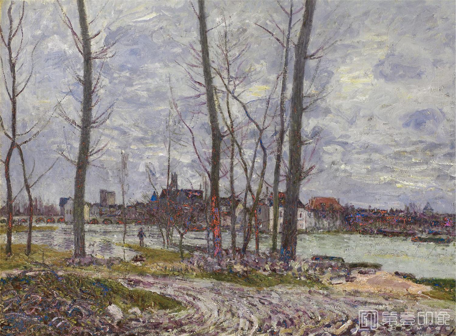 油画-阿尔弗莱德·西斯莱 Alfred Sisley作品集-106