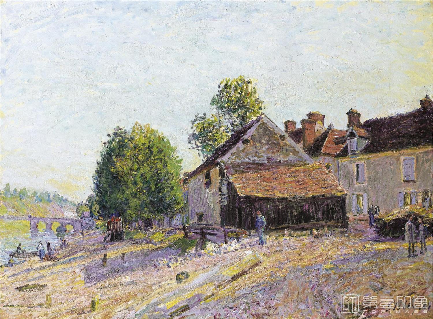 油画-阿尔弗莱德·西斯莱 Alfred Sisley作品集-111