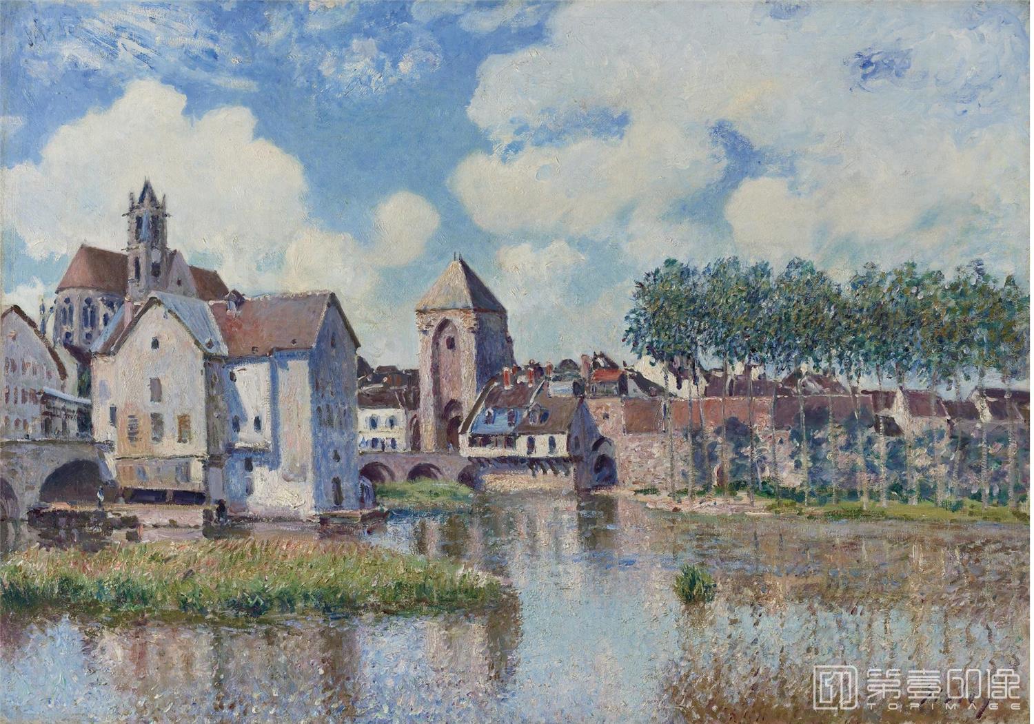 油画-阿尔弗莱德·西斯莱 Alfred Sisley作品集-114