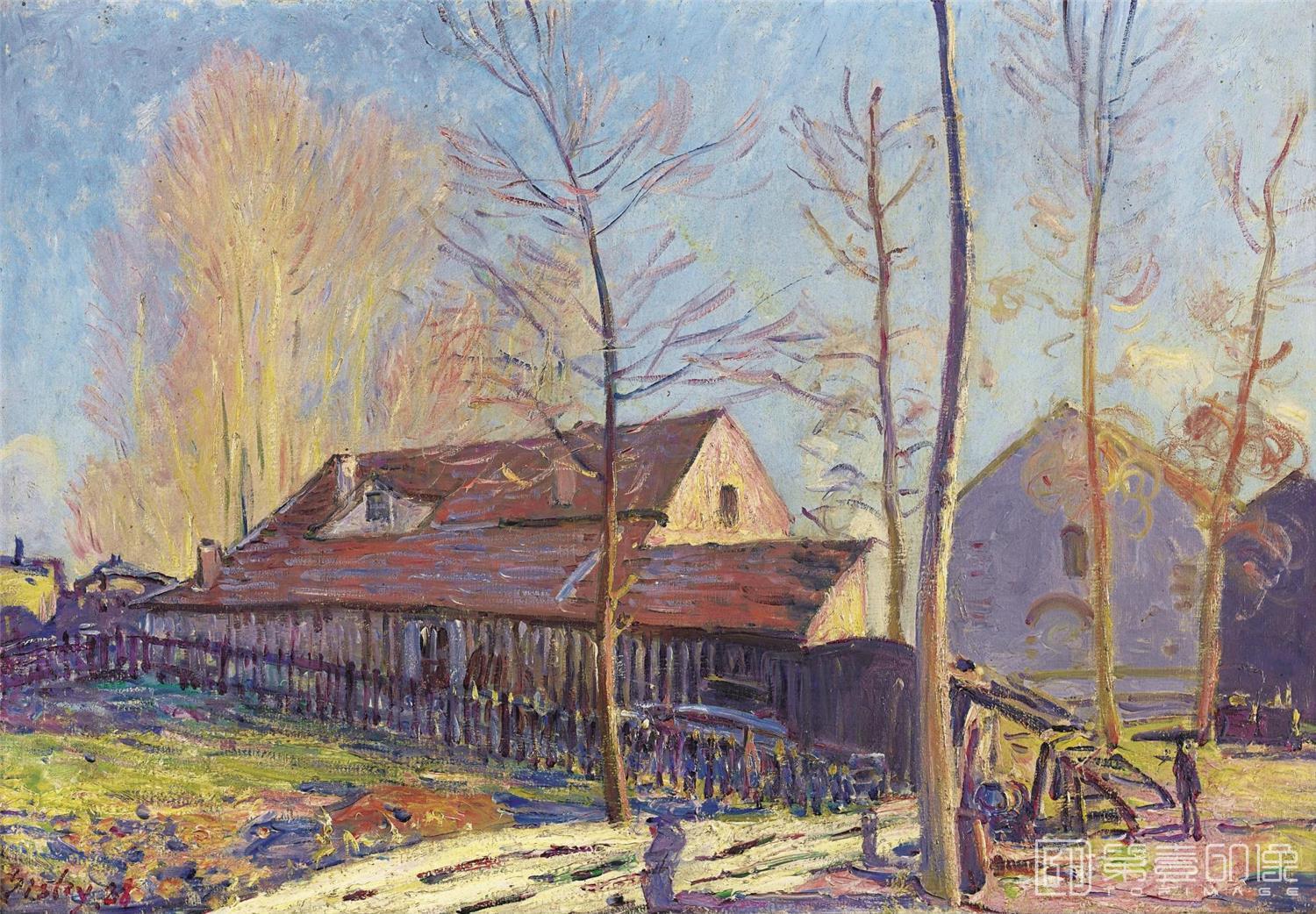 油画-阿尔弗莱德·西斯莱 Alfred Sisley作品集-117