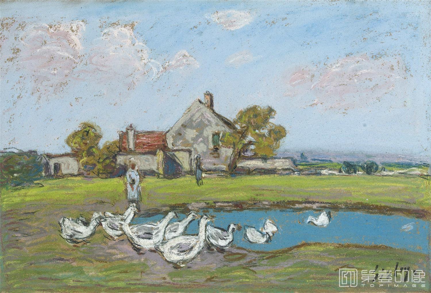 油画-阿尔弗莱德·西斯莱 Alfred Sisley作品集-121