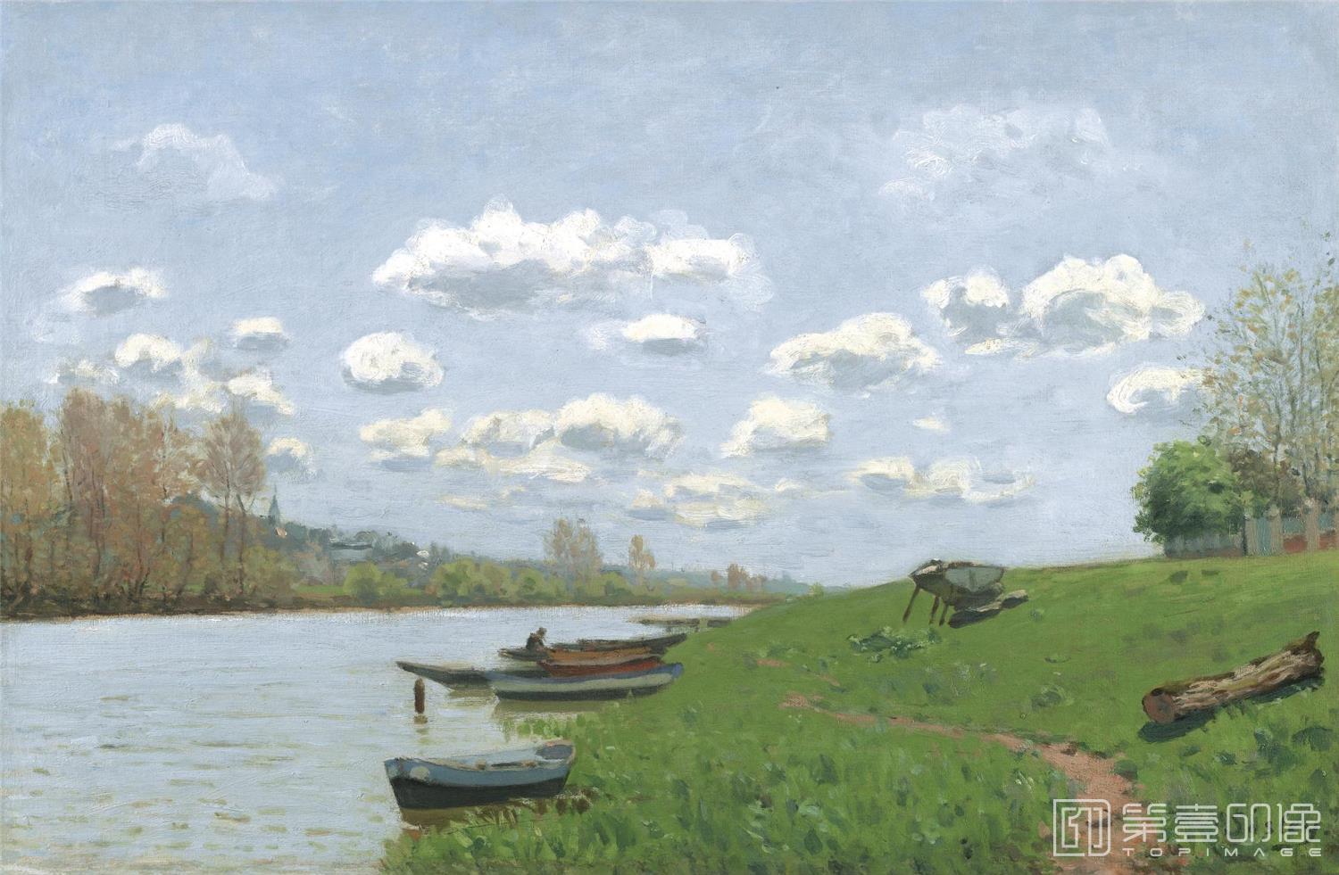 油画-阿尔弗莱德·西斯莱 Alfred Sisley作品集-126