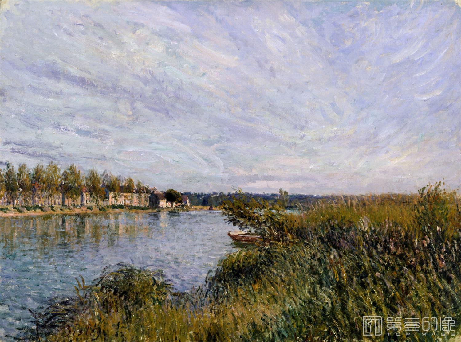 油画-阿尔弗莱德·西斯莱 Alfred Sisley作品集-127