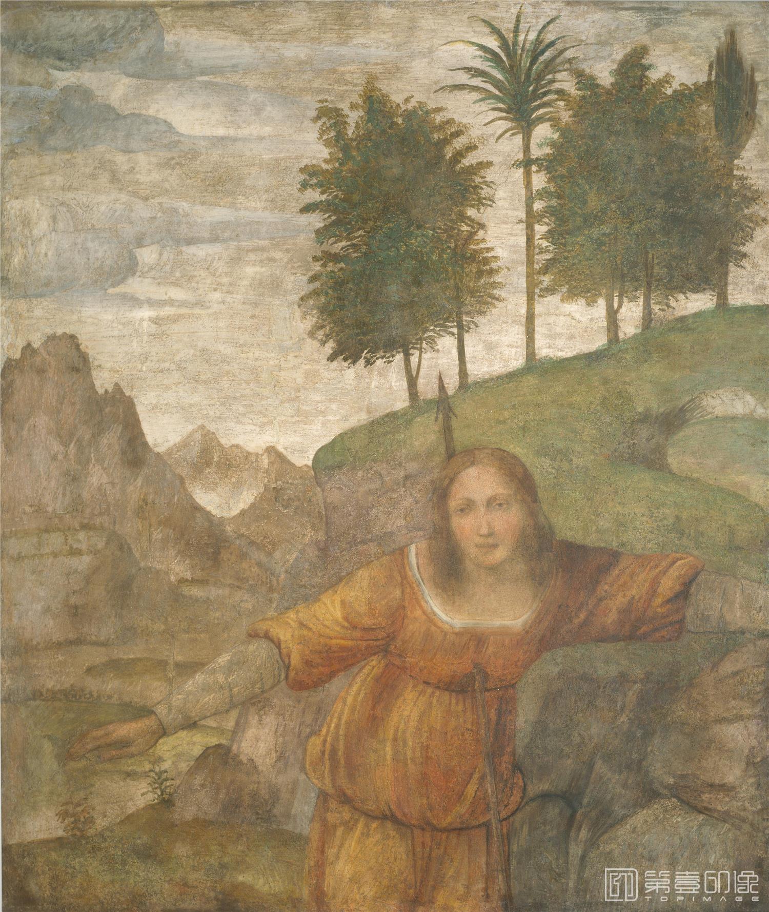 油画-列奥纳多·迪·皮耶罗·达·芬奇 Leonardo Di Ser Piero Da Vinci作品集-015
